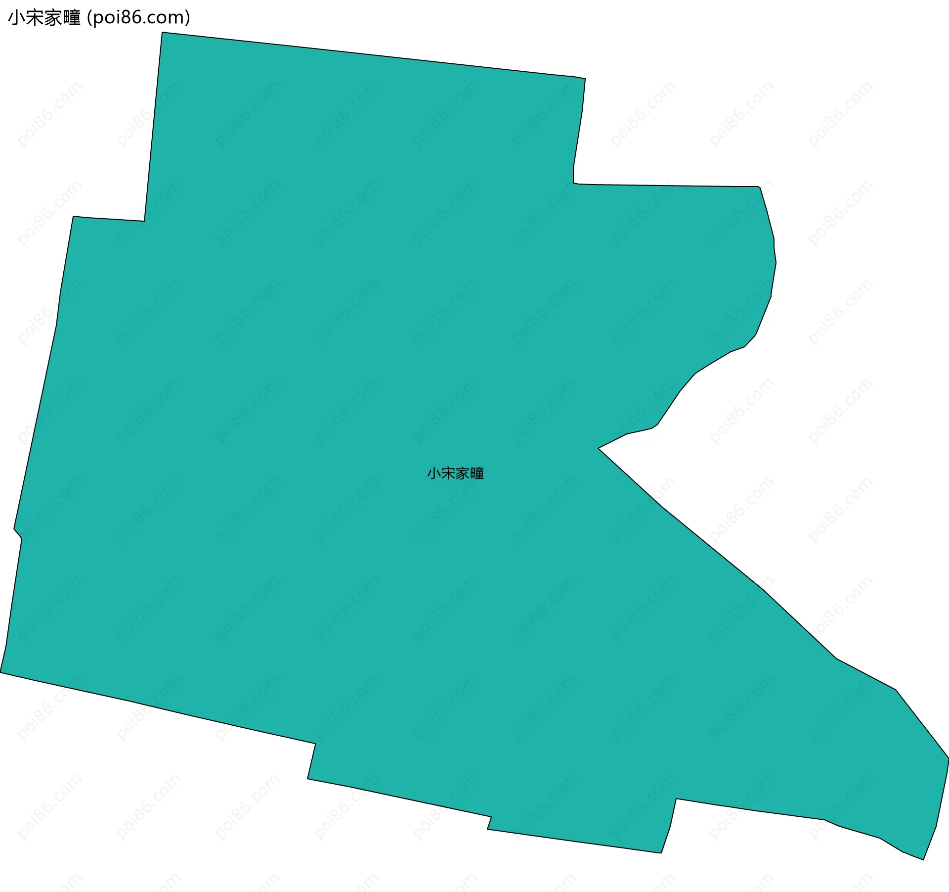 小宋家疃边界地图