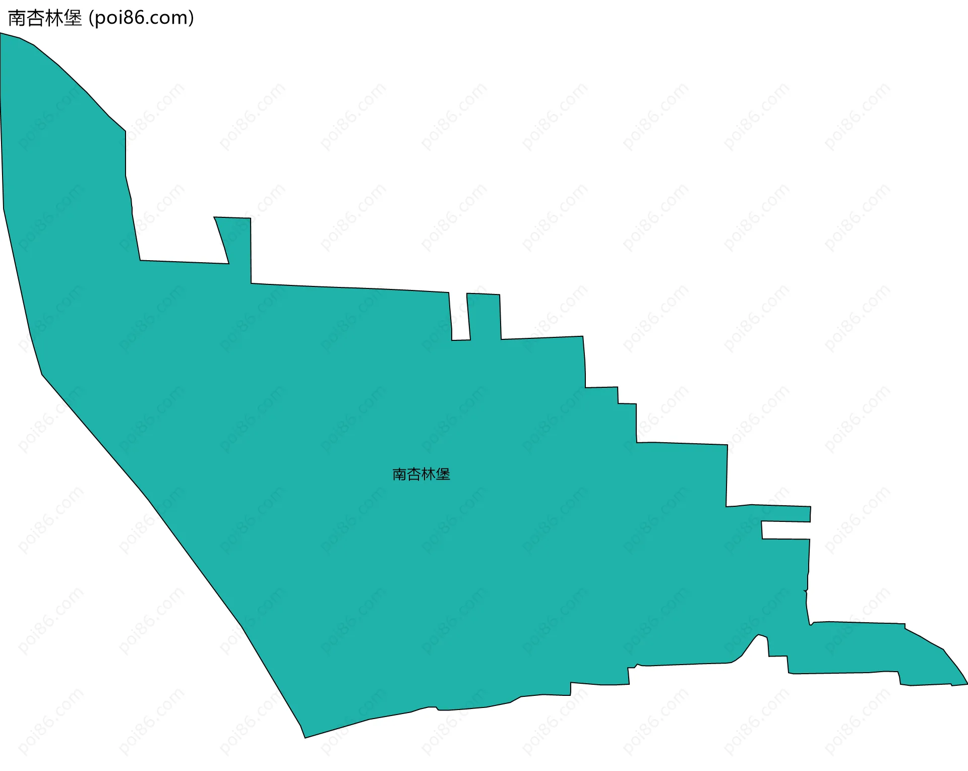 南杏林堡边界地图