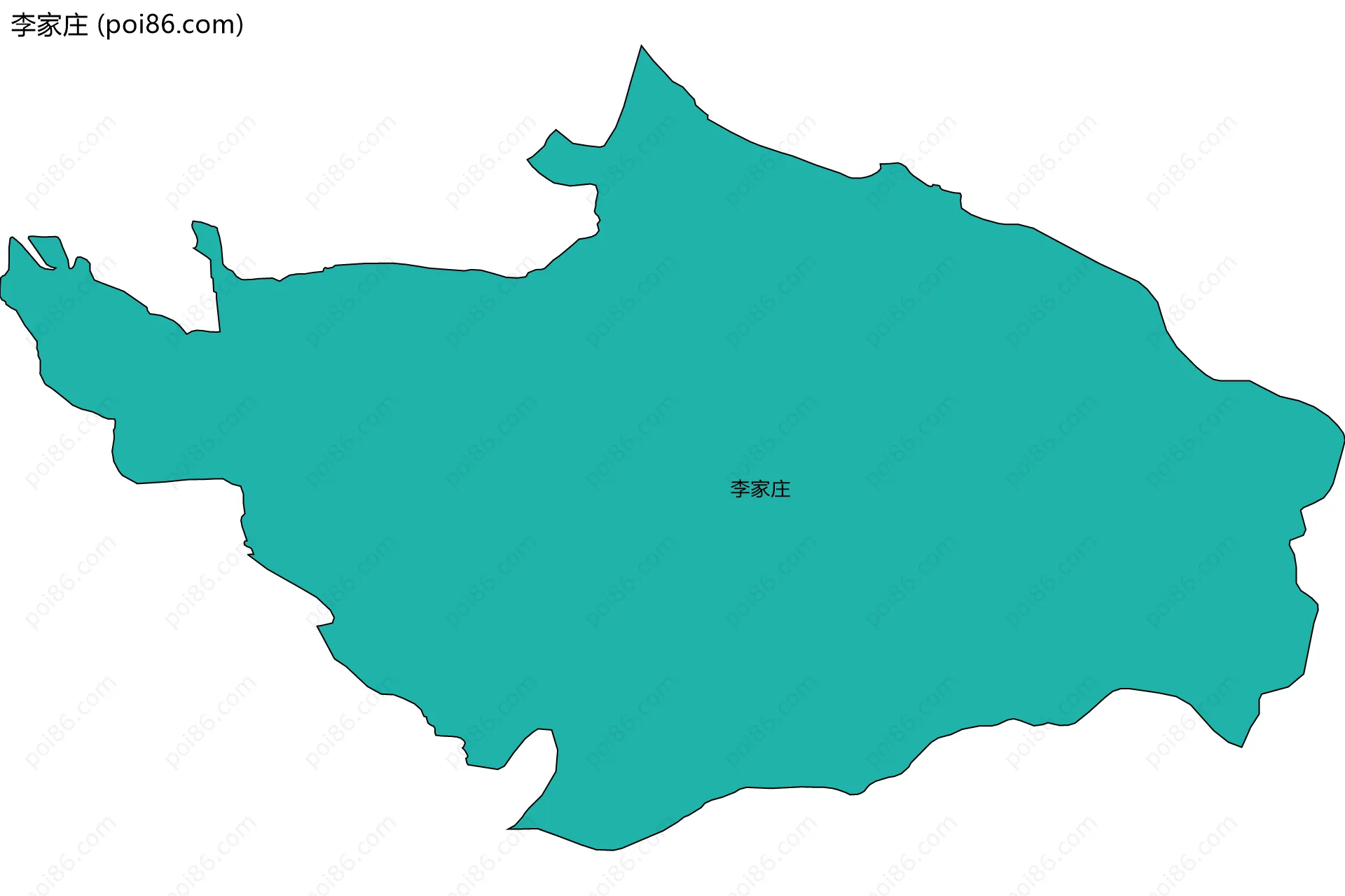 李家庄边界地图