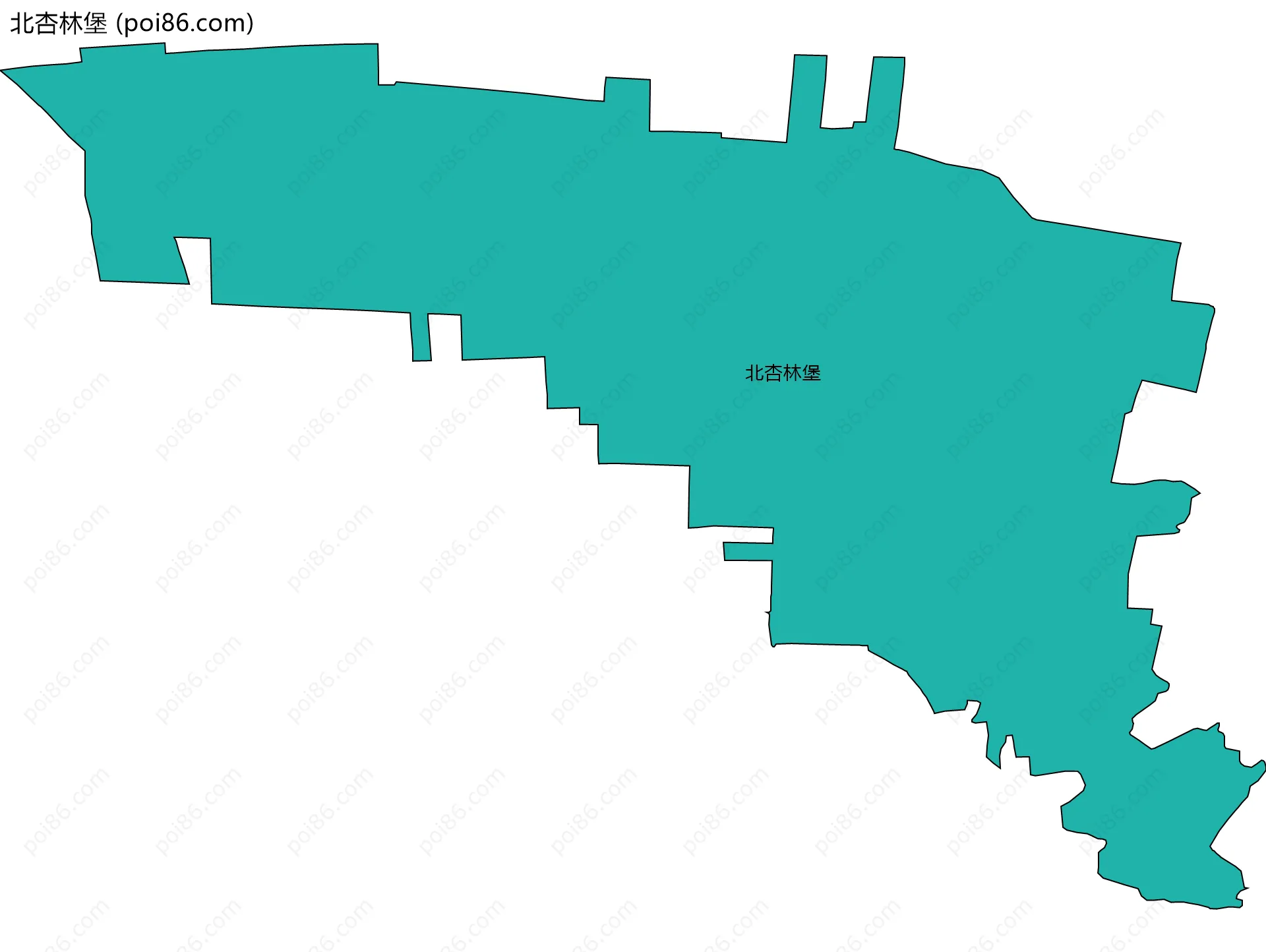 北杏林堡边界地图