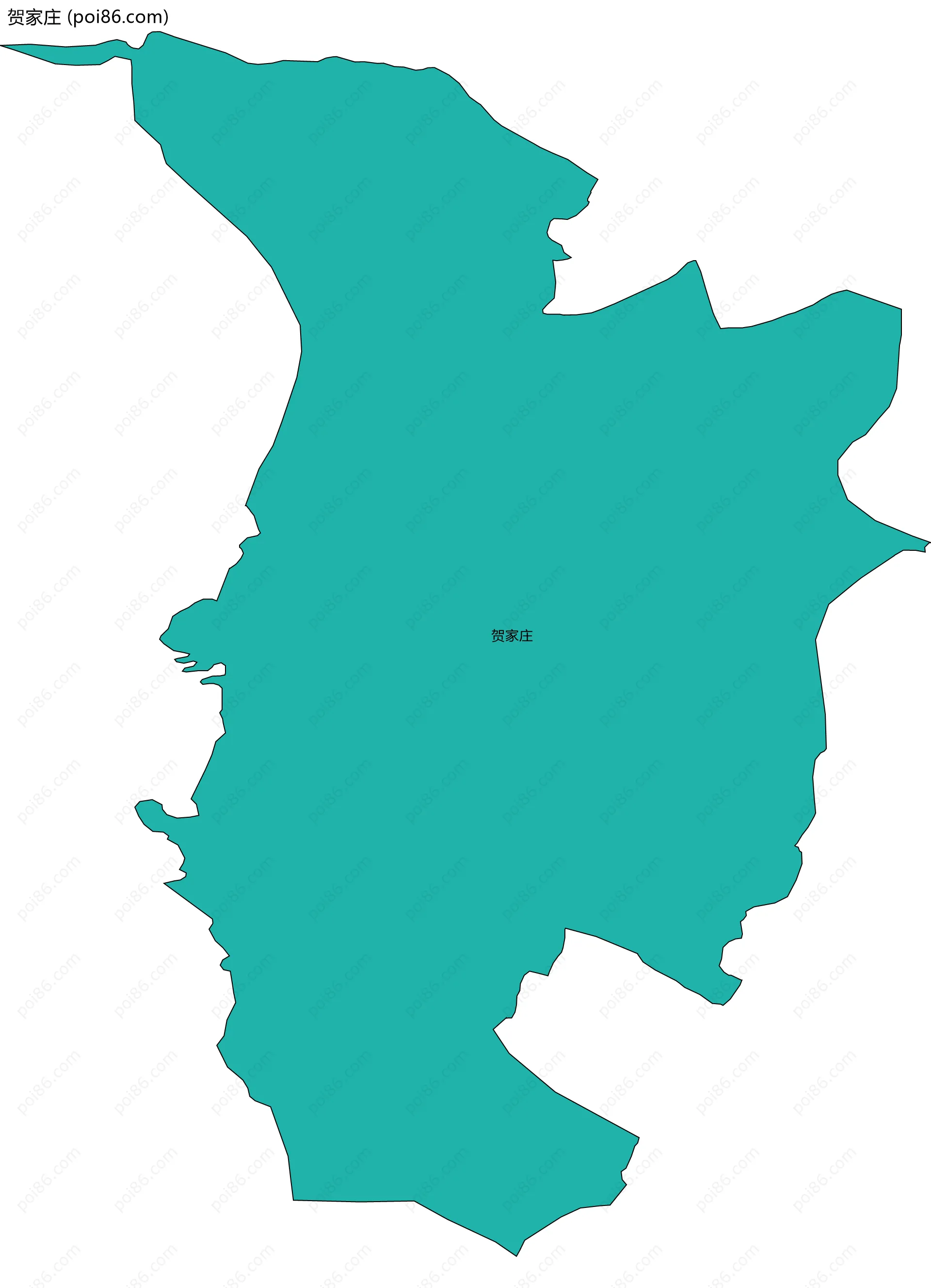 贺家庄边界地图