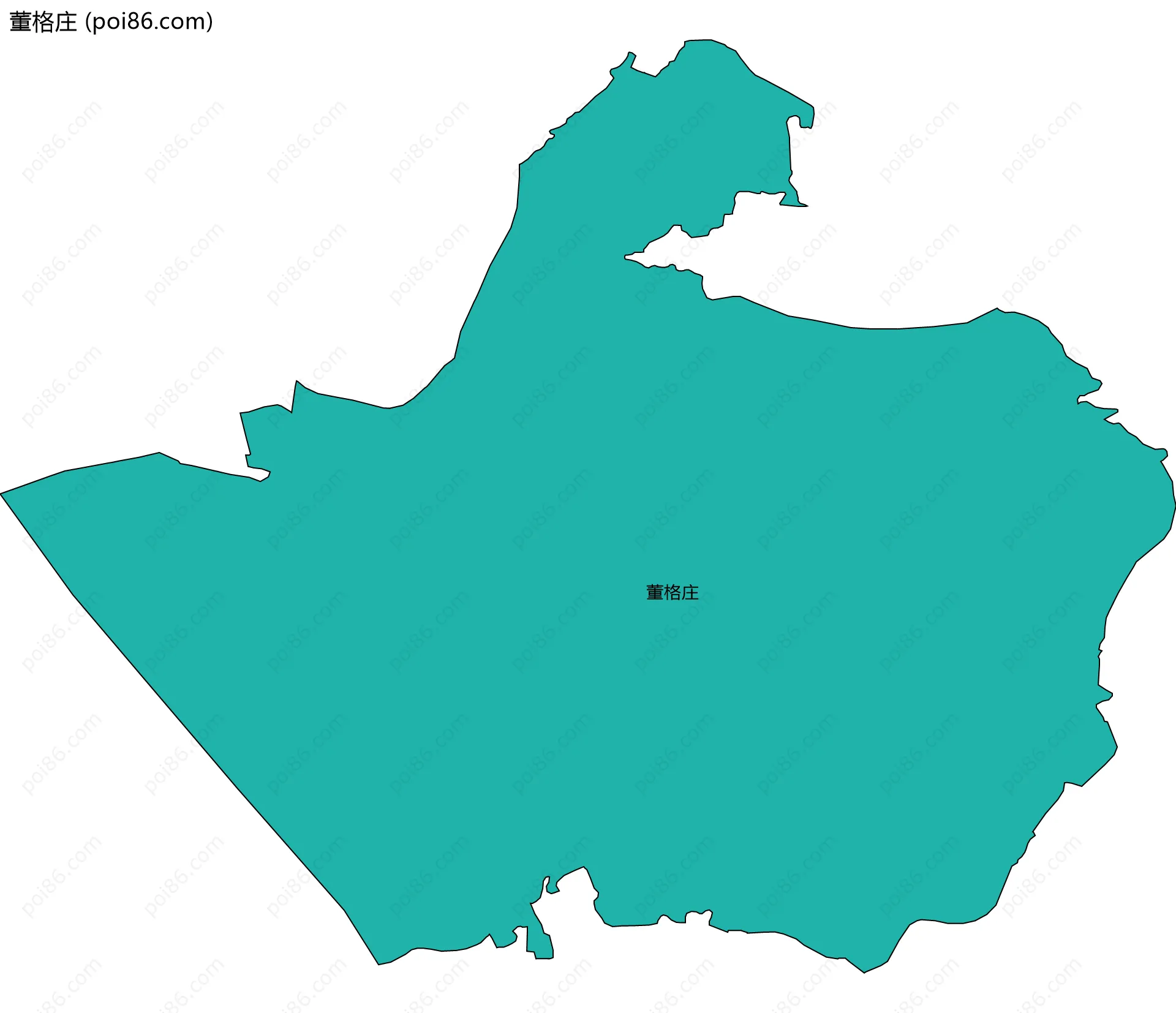 董格庄边界地图