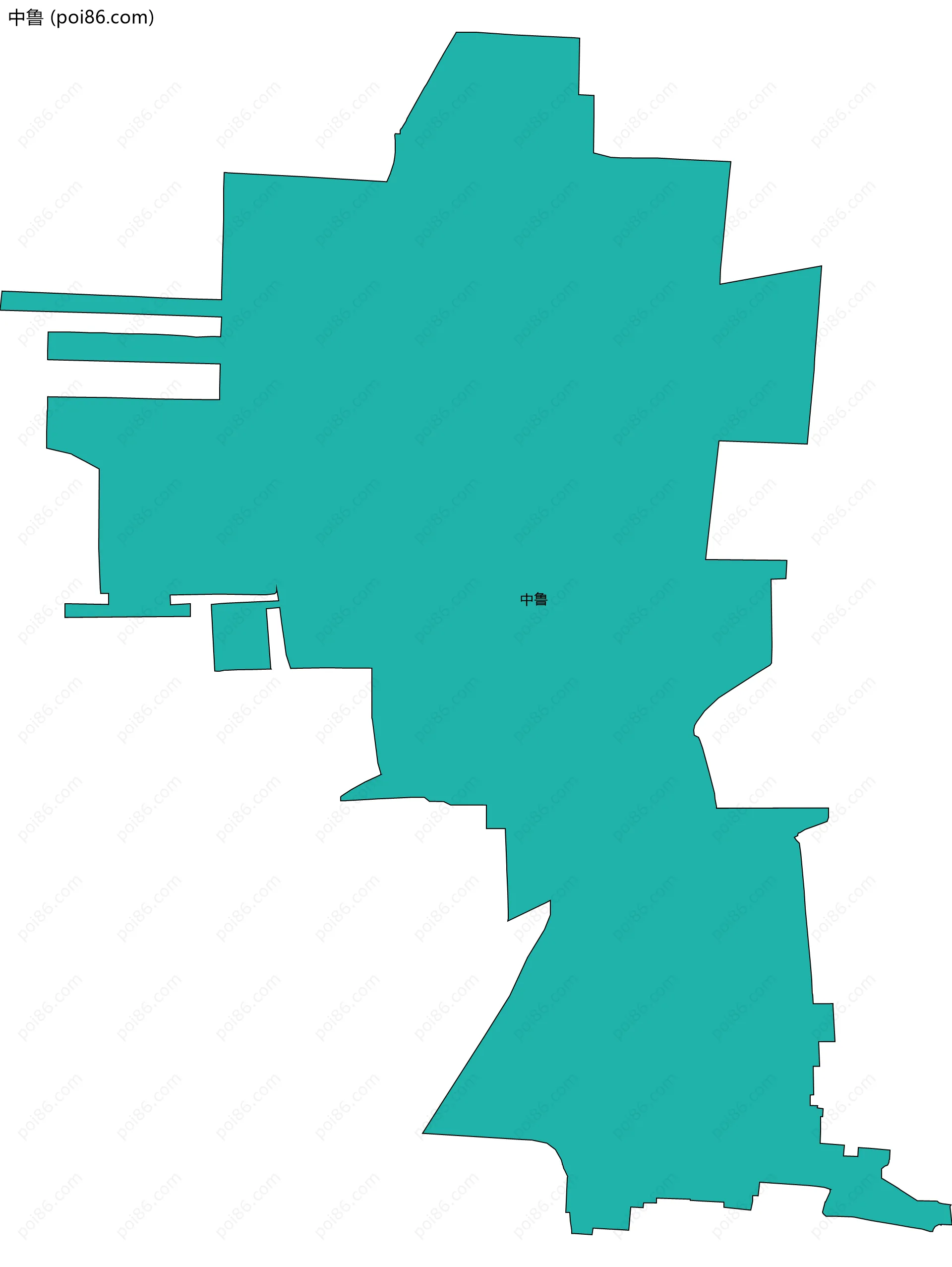 中鲁边界地图