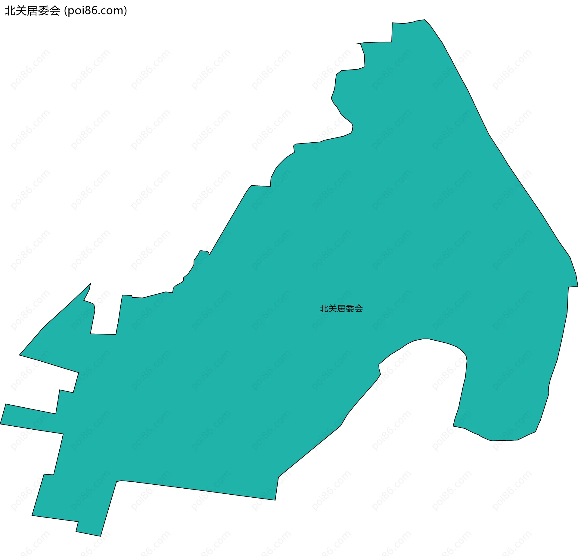 北关居委会边界地图