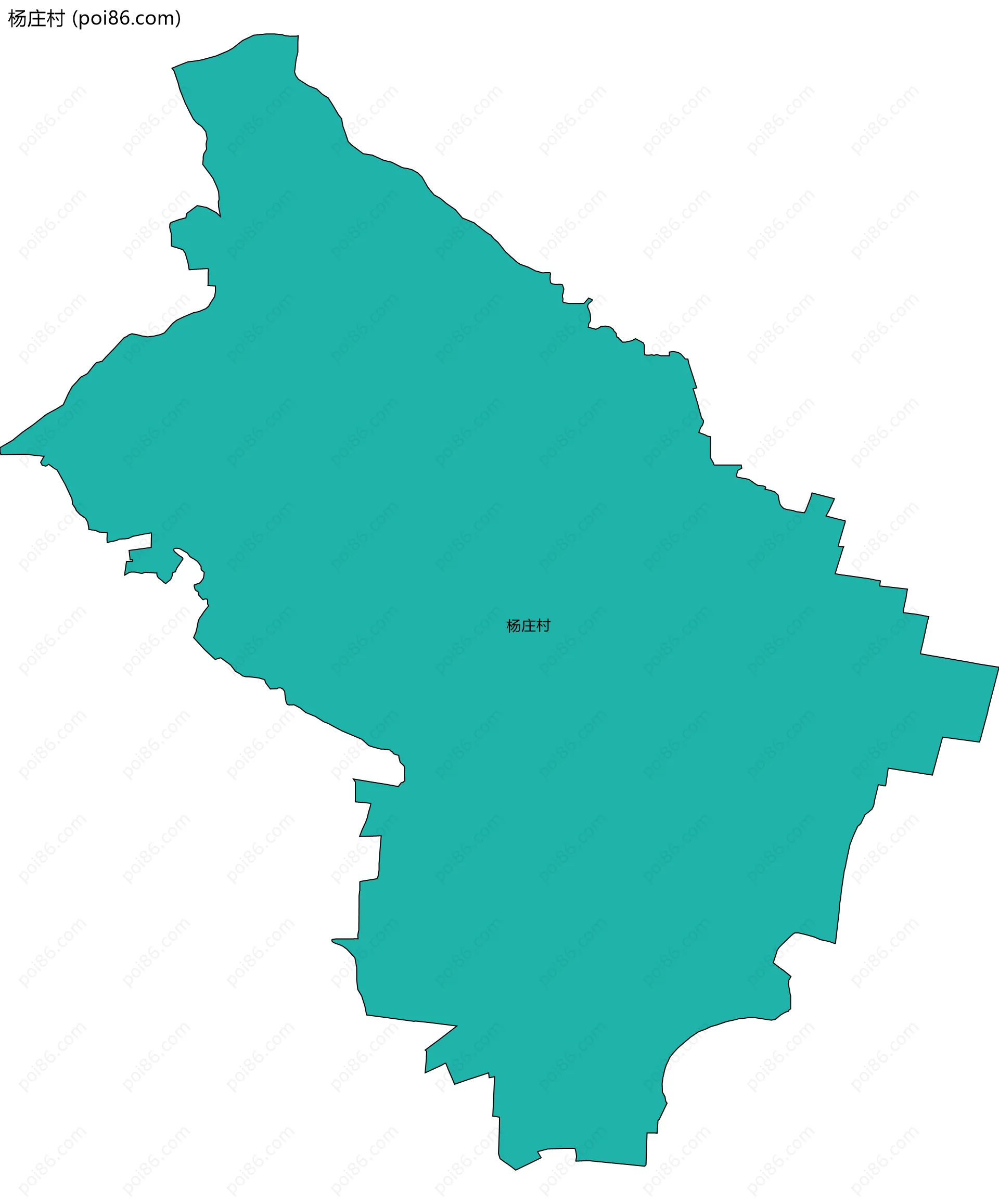 杨庄村边界地图