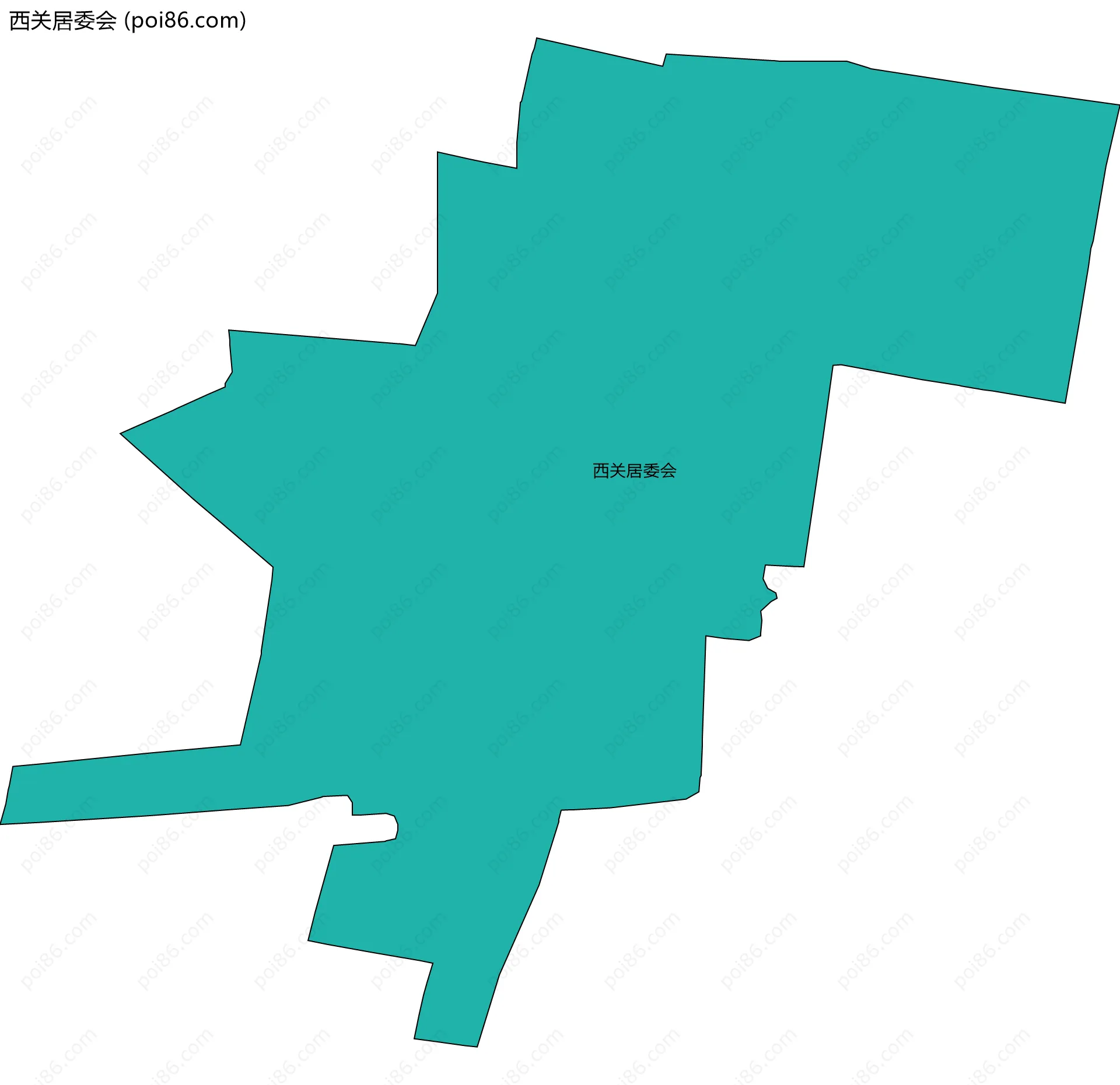 西关居委会边界地图