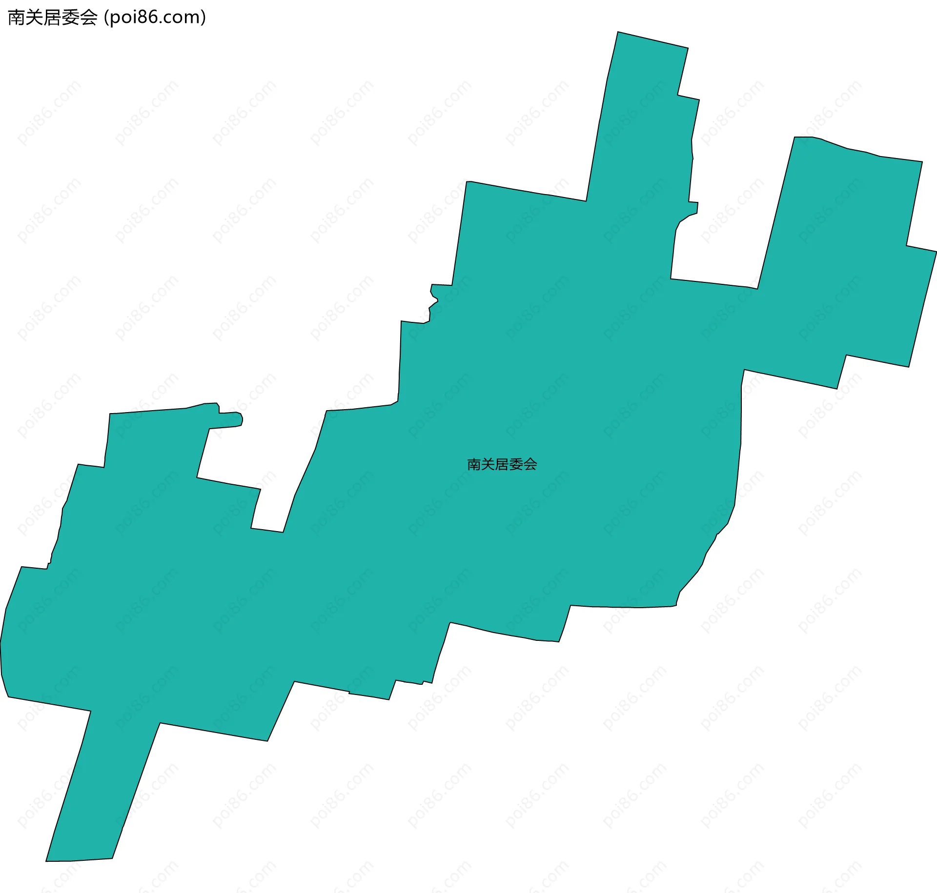 南关居委会边界地图