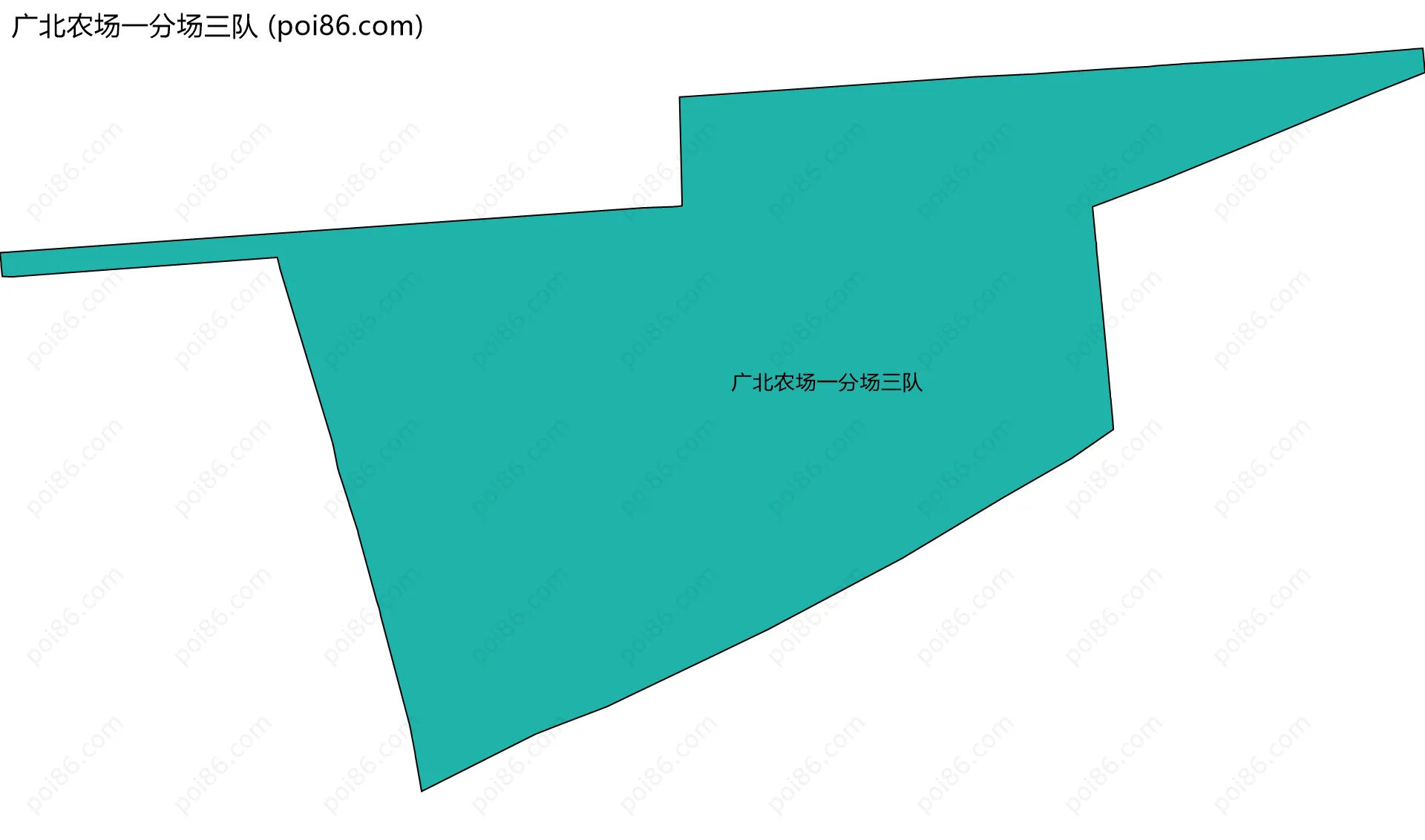 广北农场一分场三队边界地图