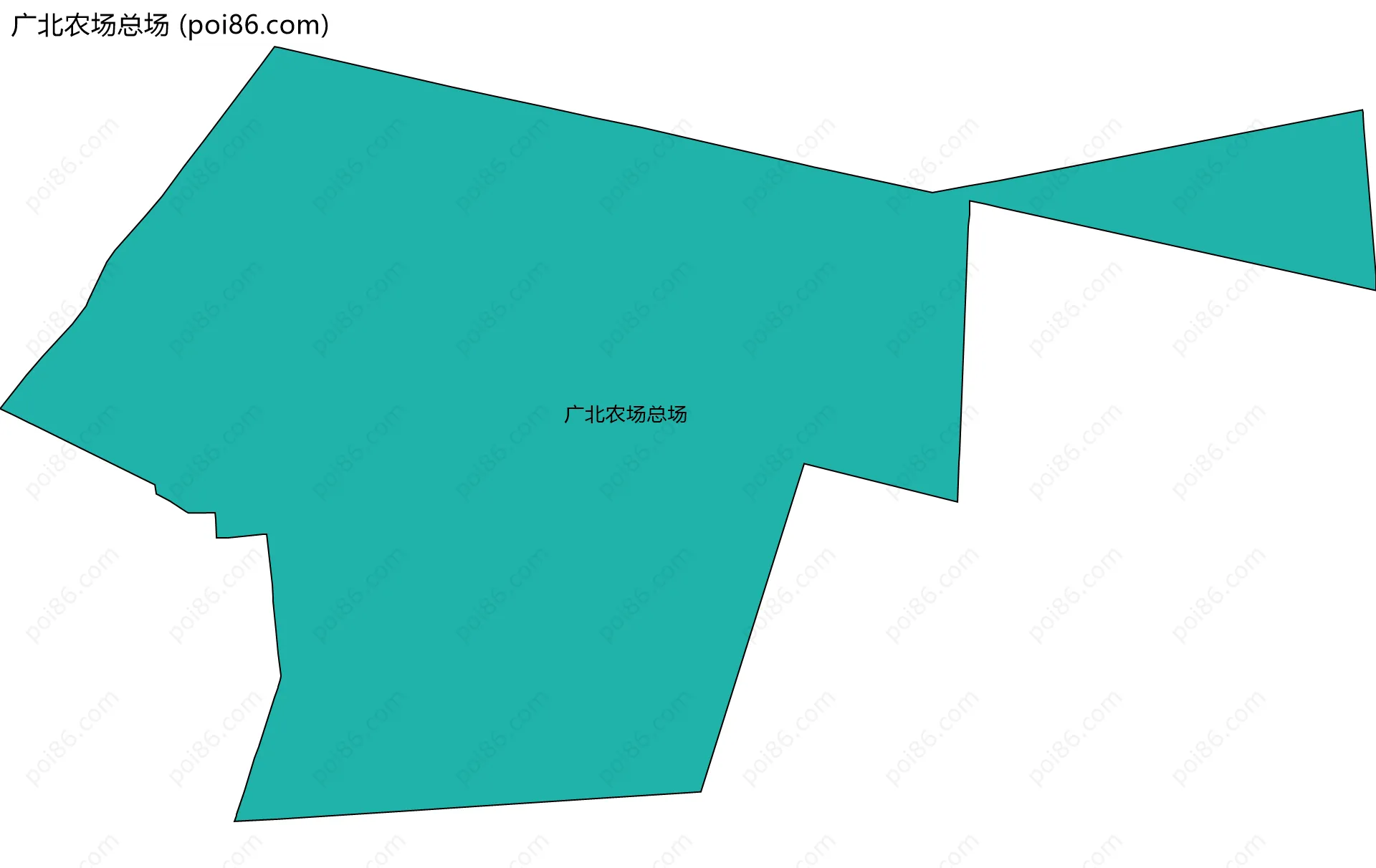 广北农场总场边界地图