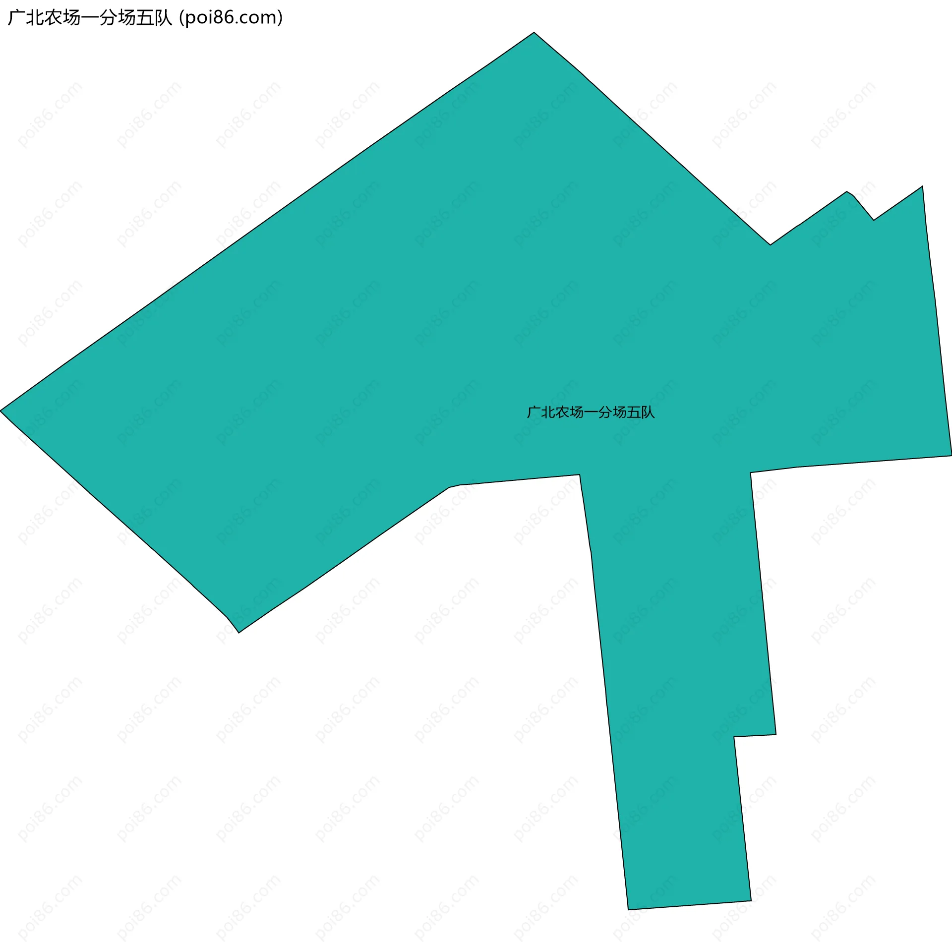 广北农场一分场五队边界地图