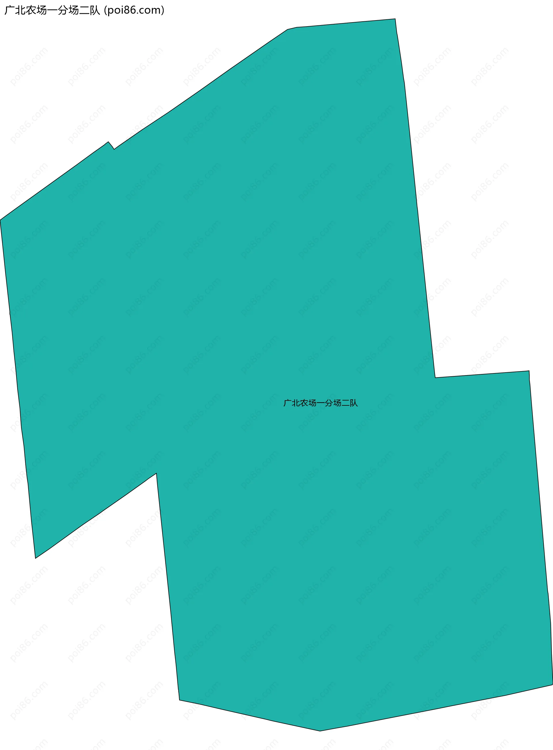 广北农场一分场二队边界地图