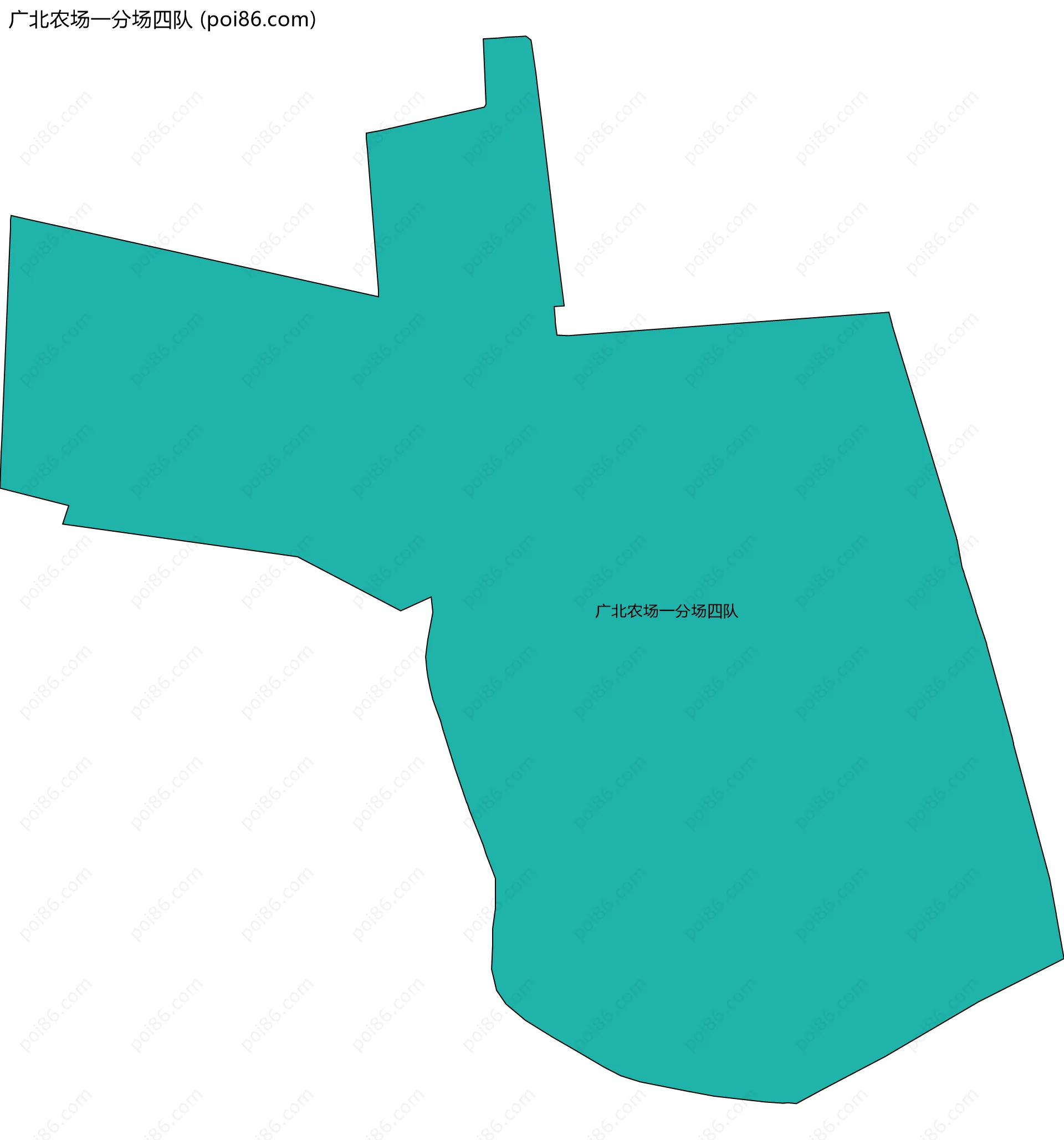 广北农场一分场四队边界地图