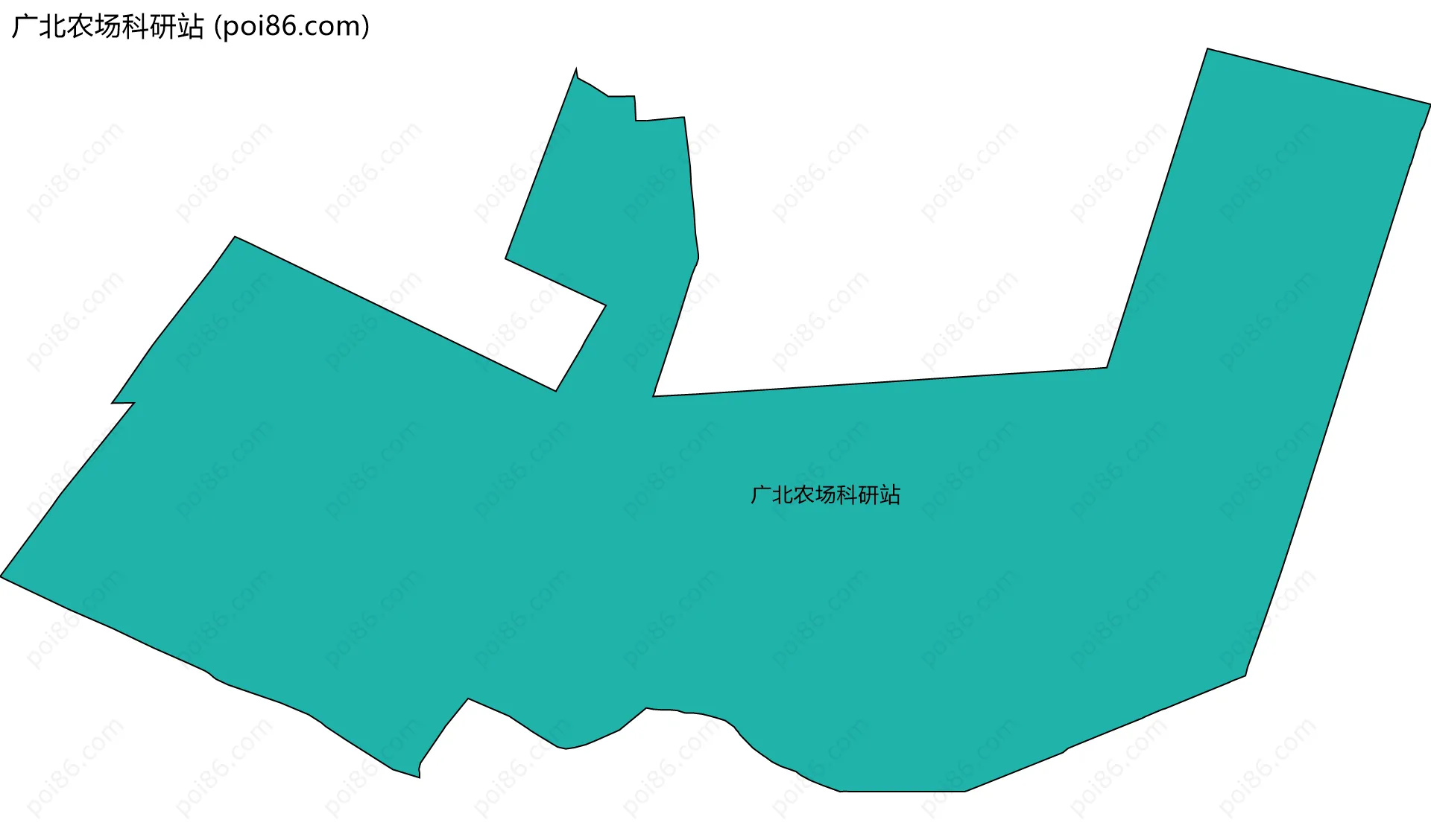广北农场科研站边界地图