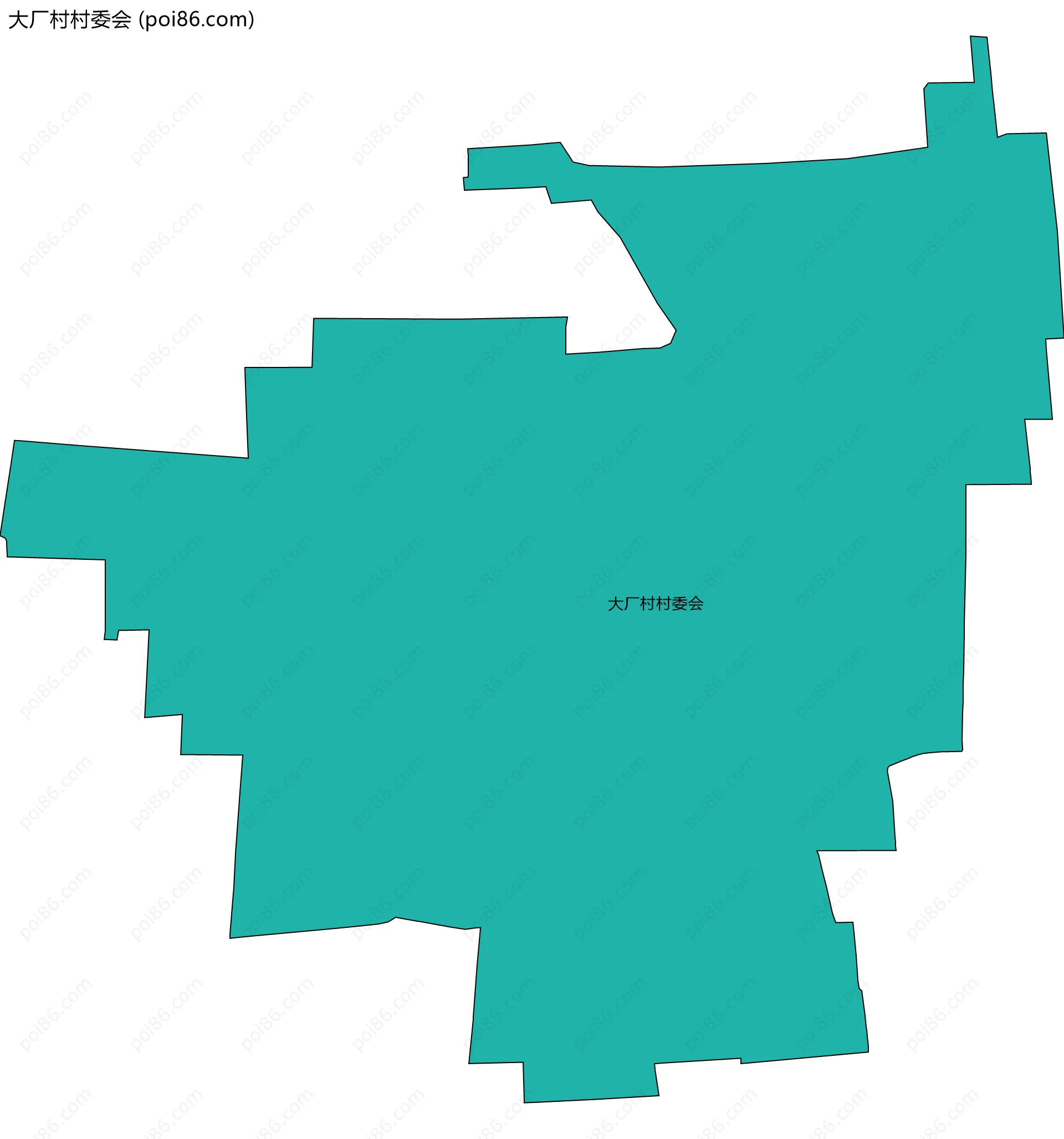 大厂村村委会边界地图