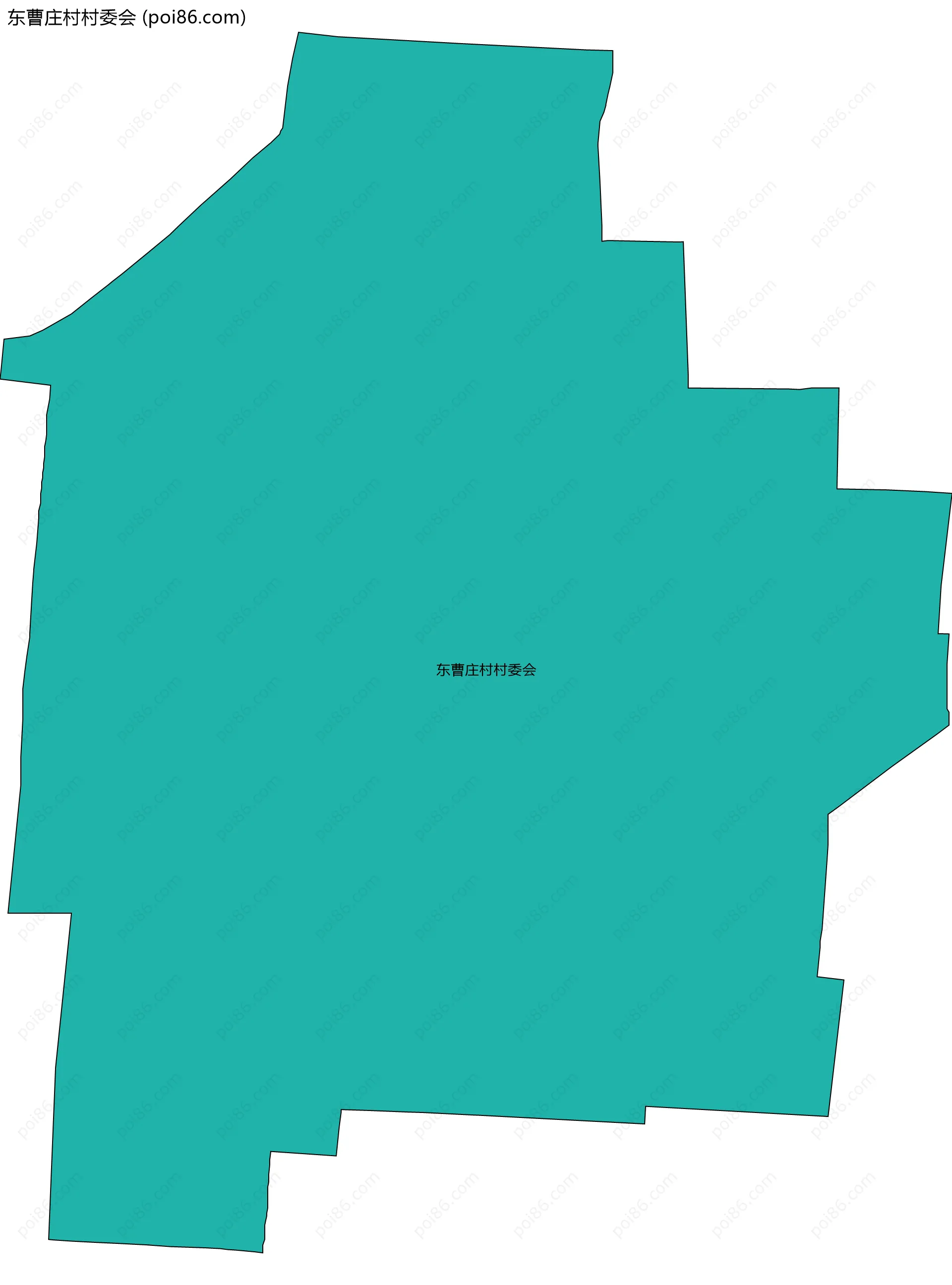 东曹庄村村委会边界地图