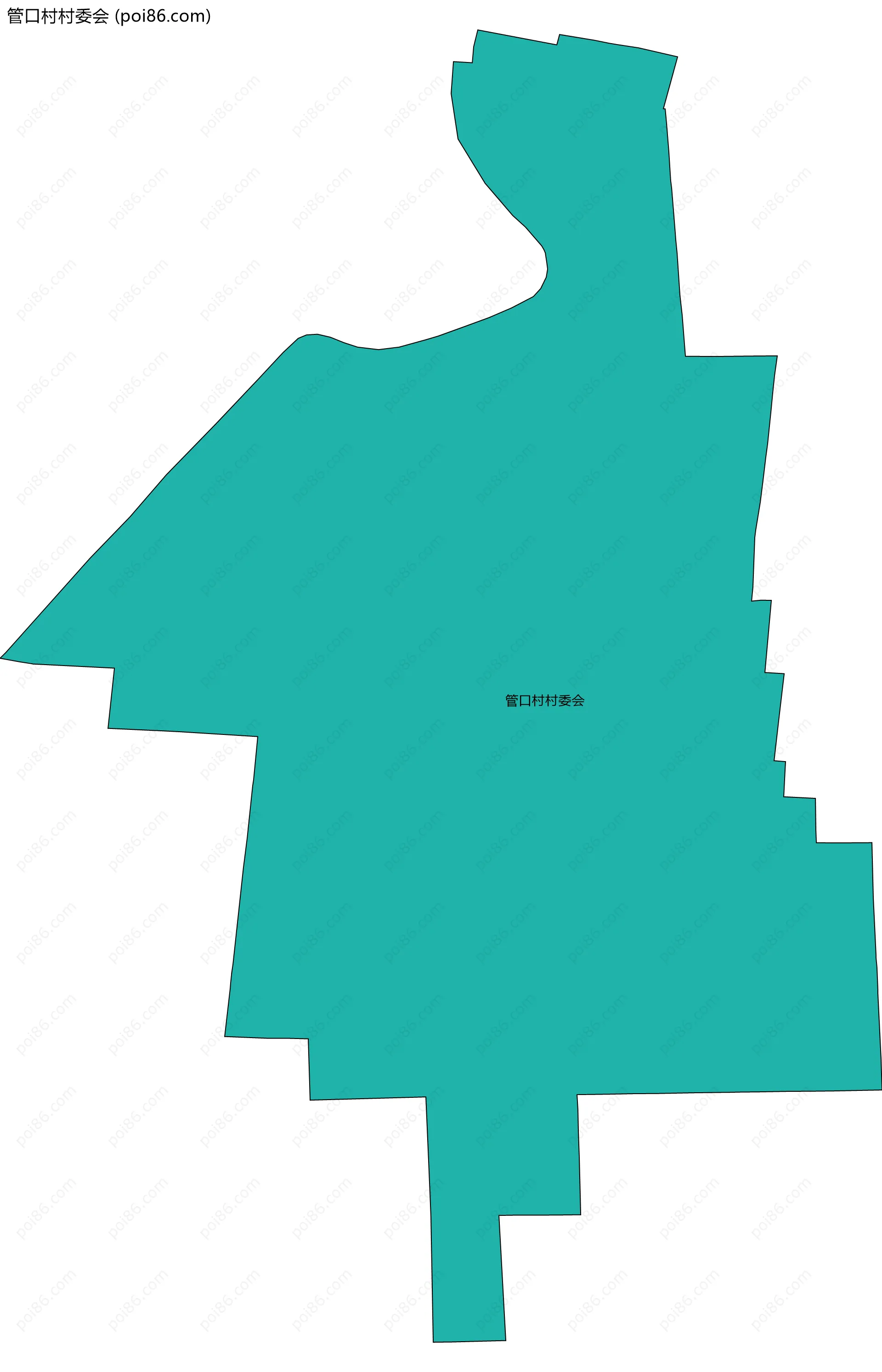 管口村村委会边界地图