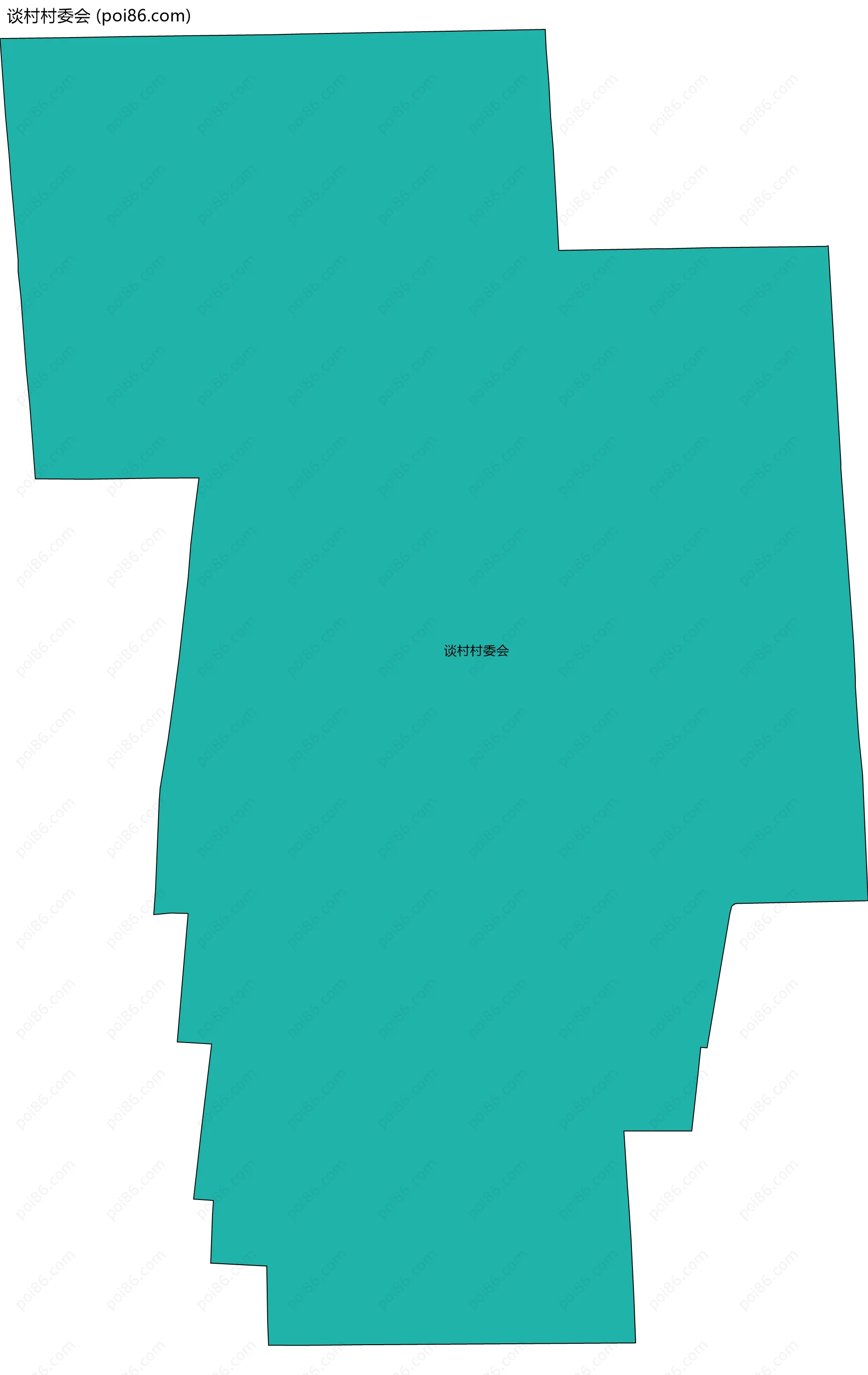 谈村村委会边界地图