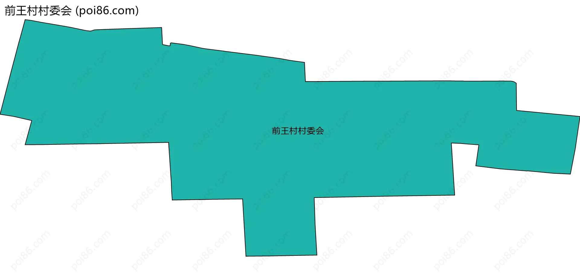 前王村村委会边界地图