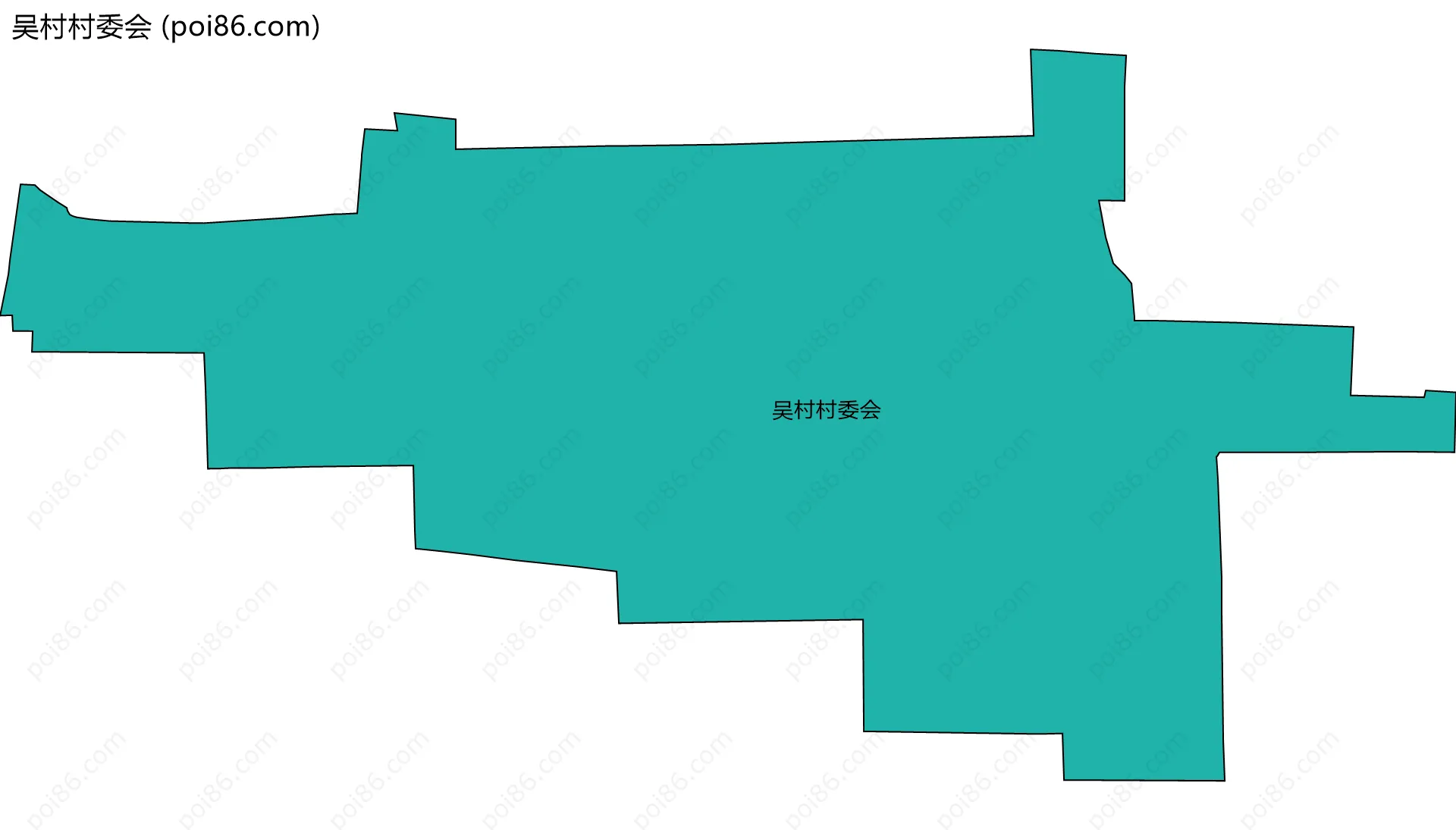 吴村村委会边界地图