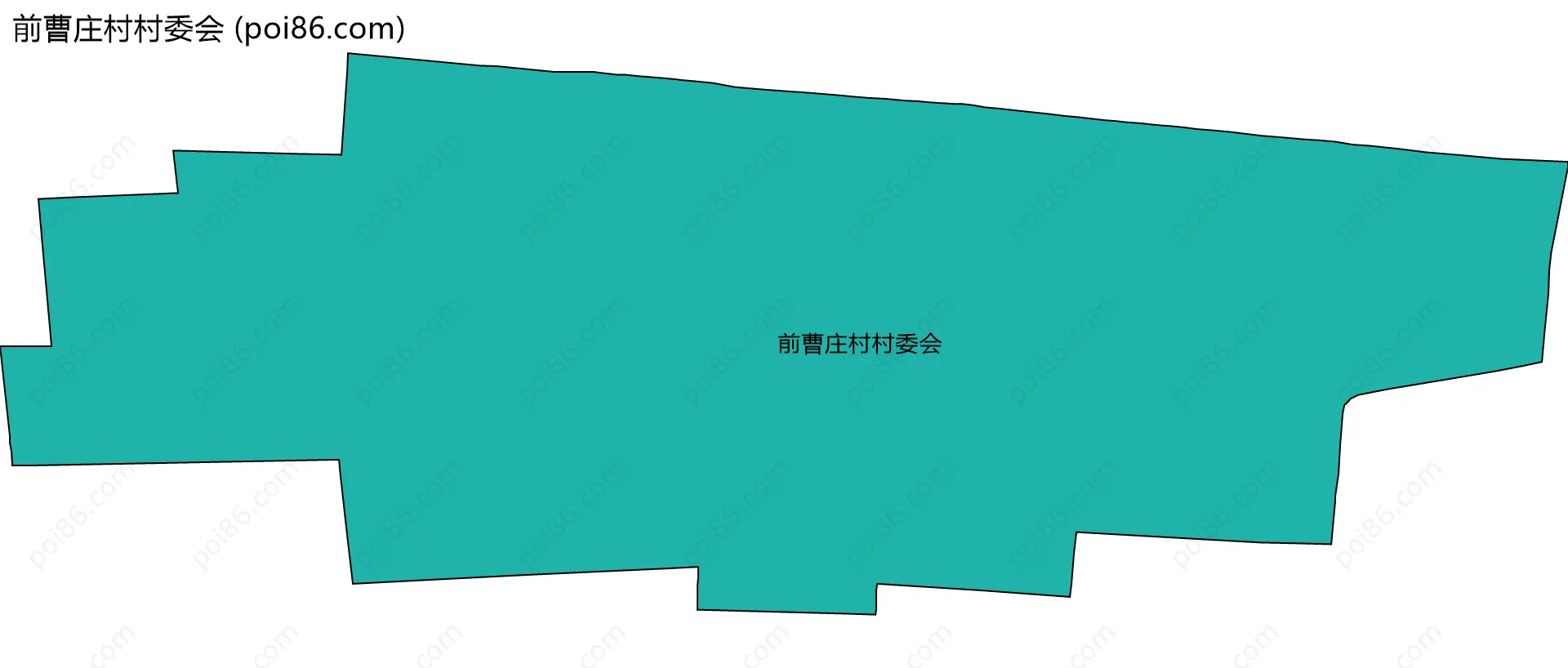 前曹庄村村委会边界地图