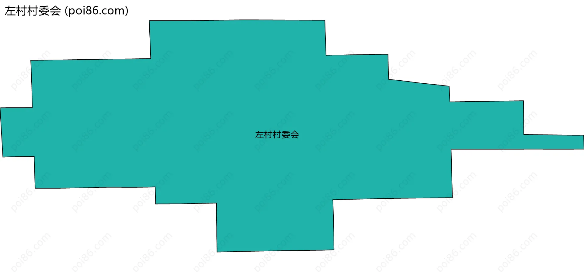 左村村委会边界地图