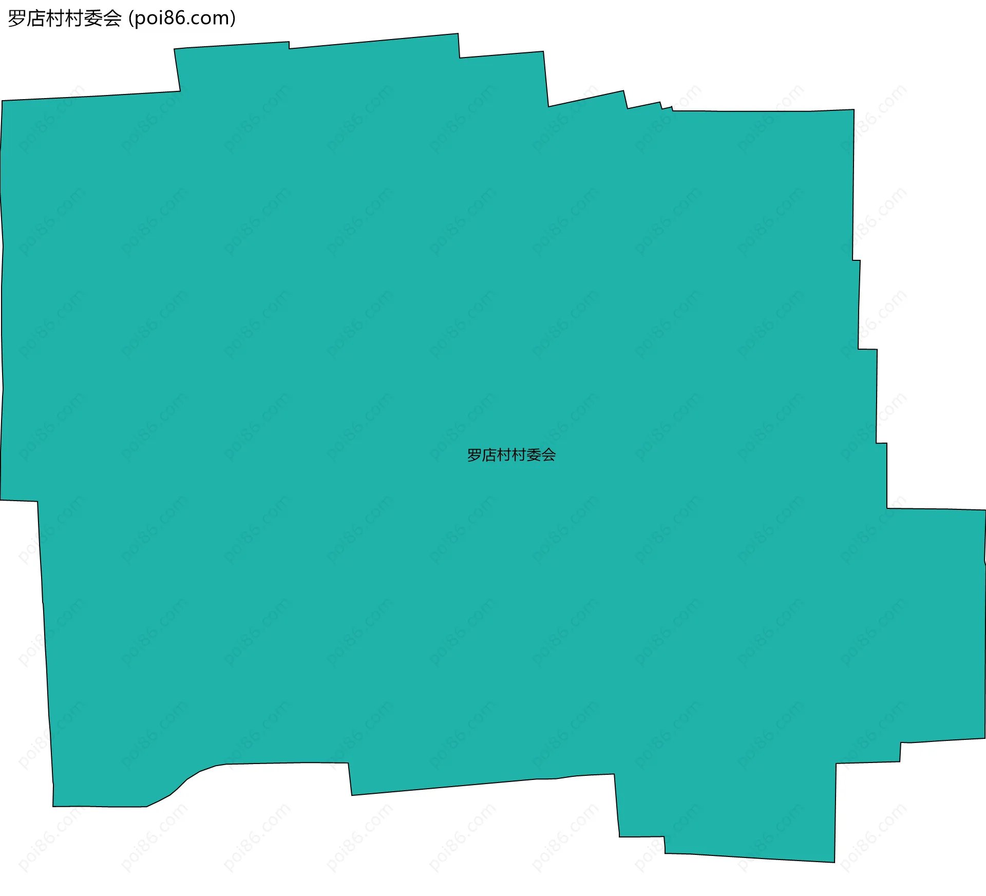 罗店村村委会边界地图