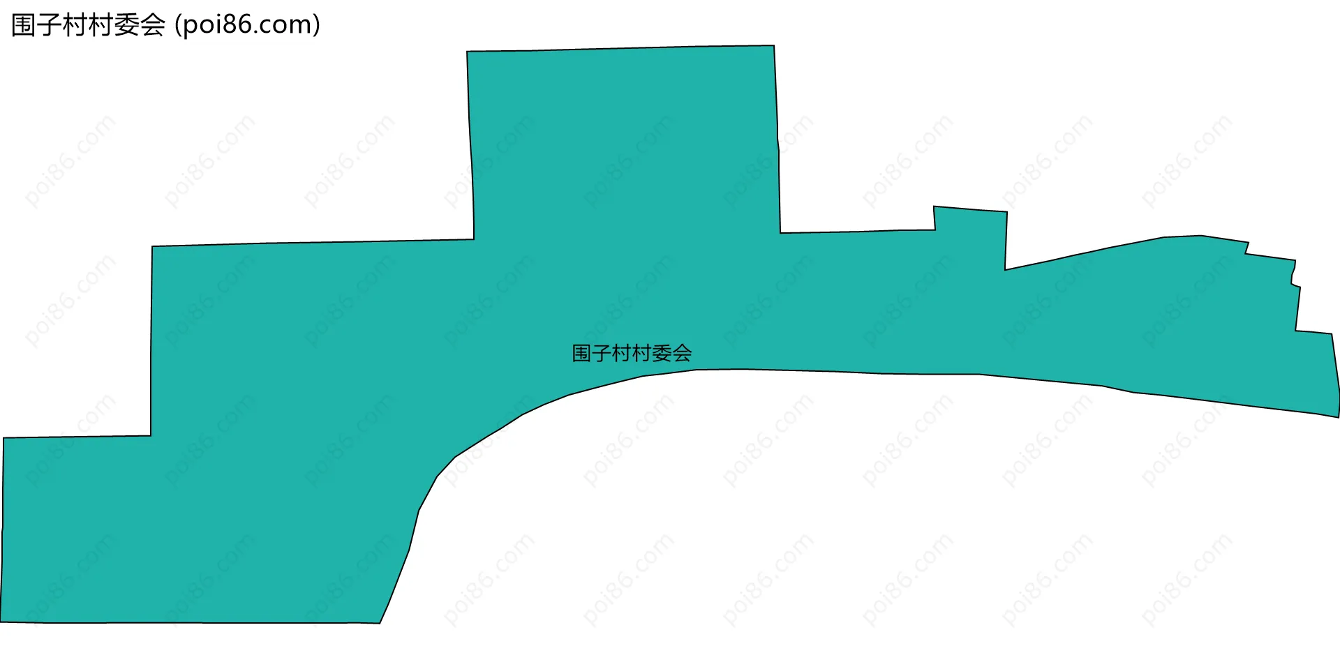 围子村村委会边界地图