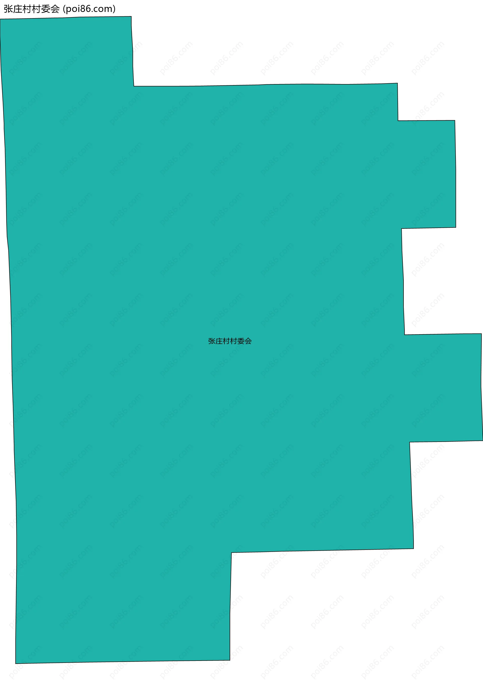 张庄村村委会边界地图