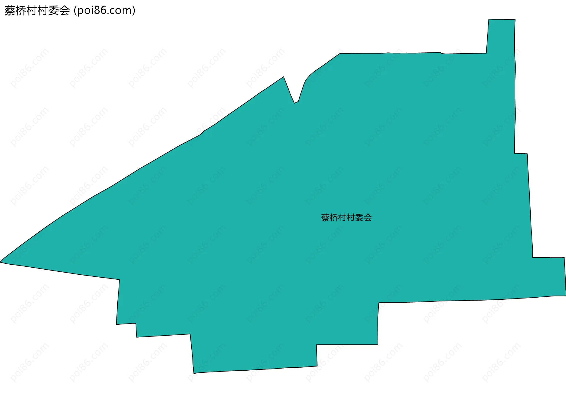蔡桥村村委会边界地图