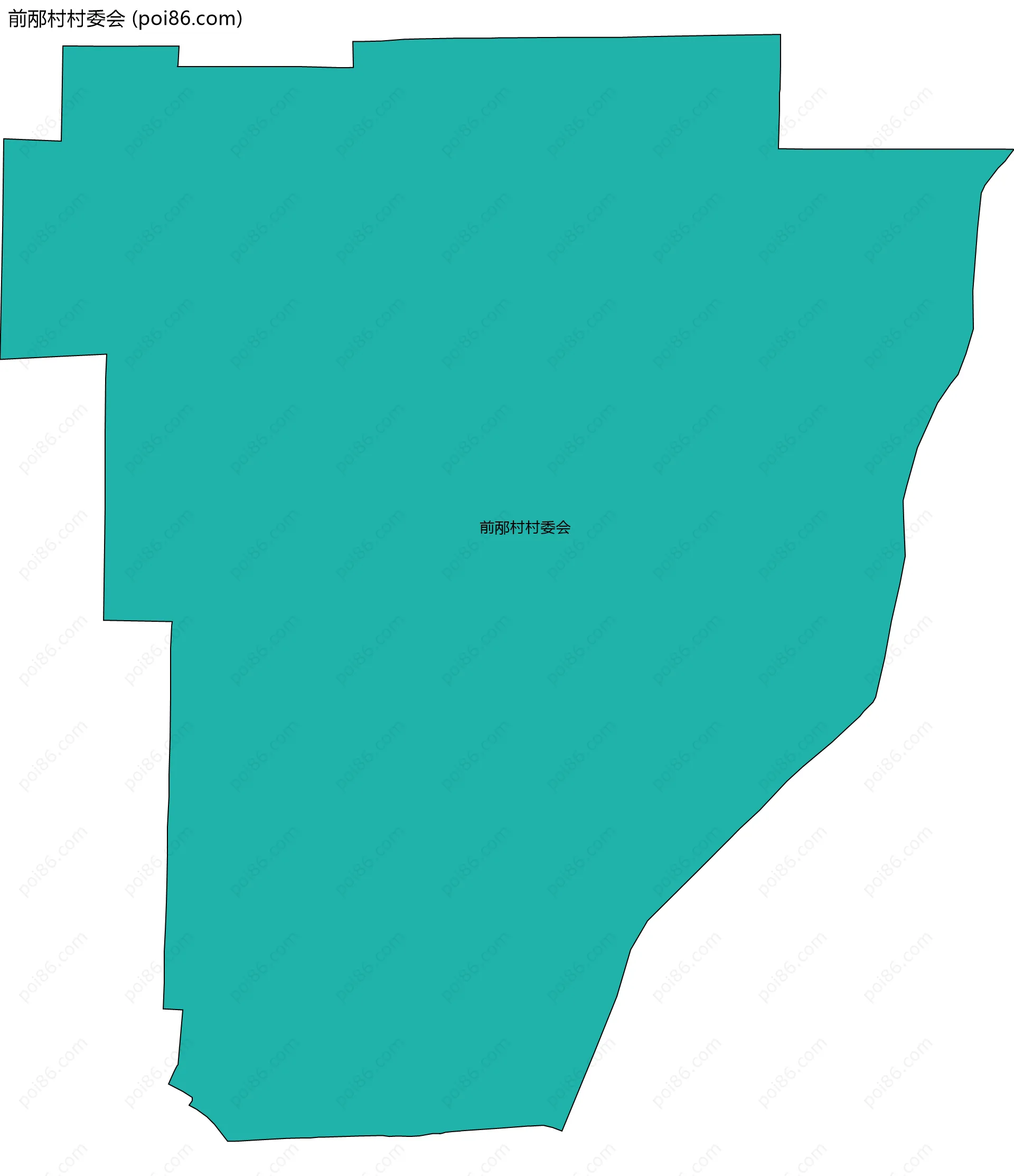 前邴村村委会边界地图