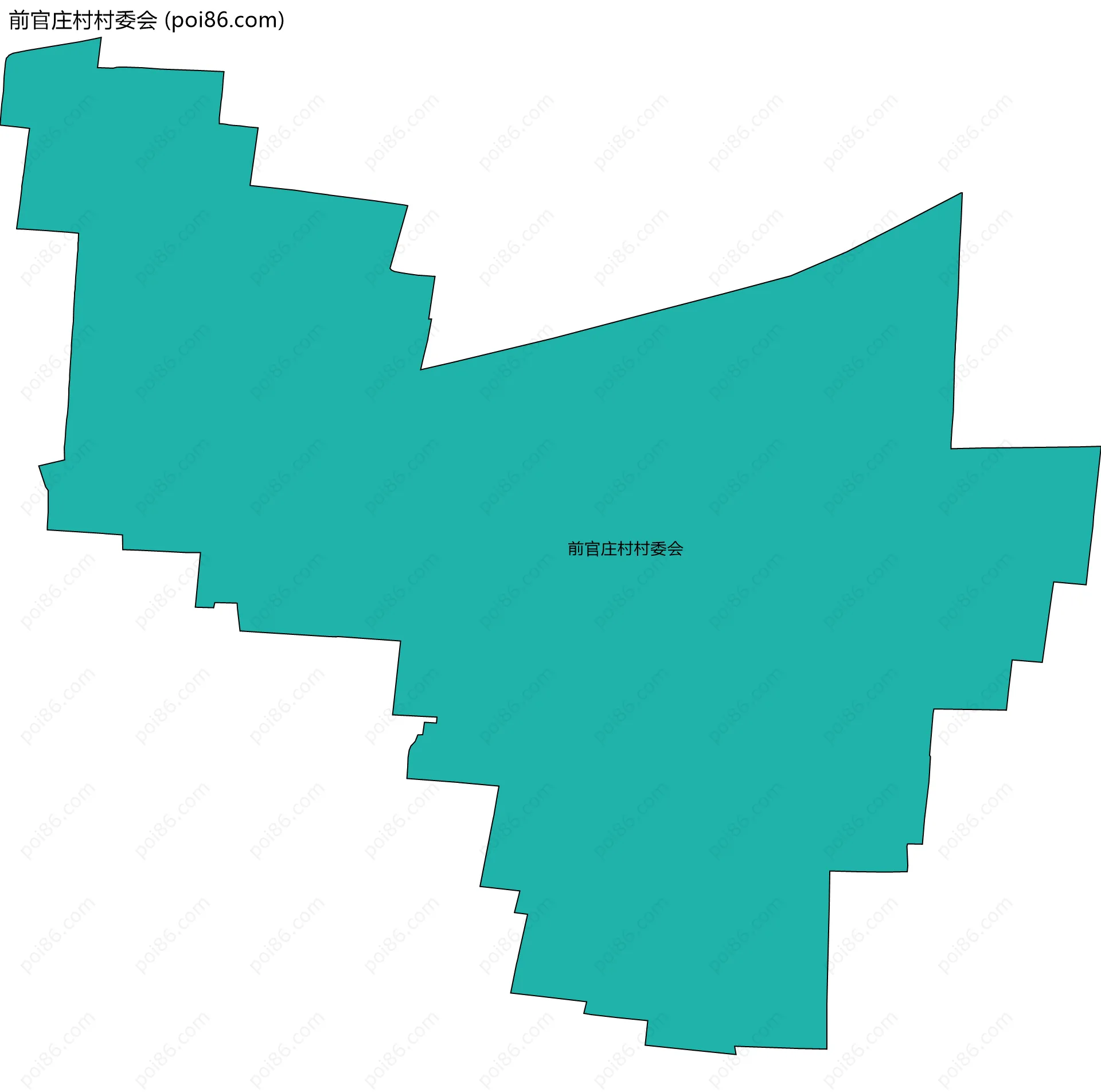 前官庄村村委会边界地图