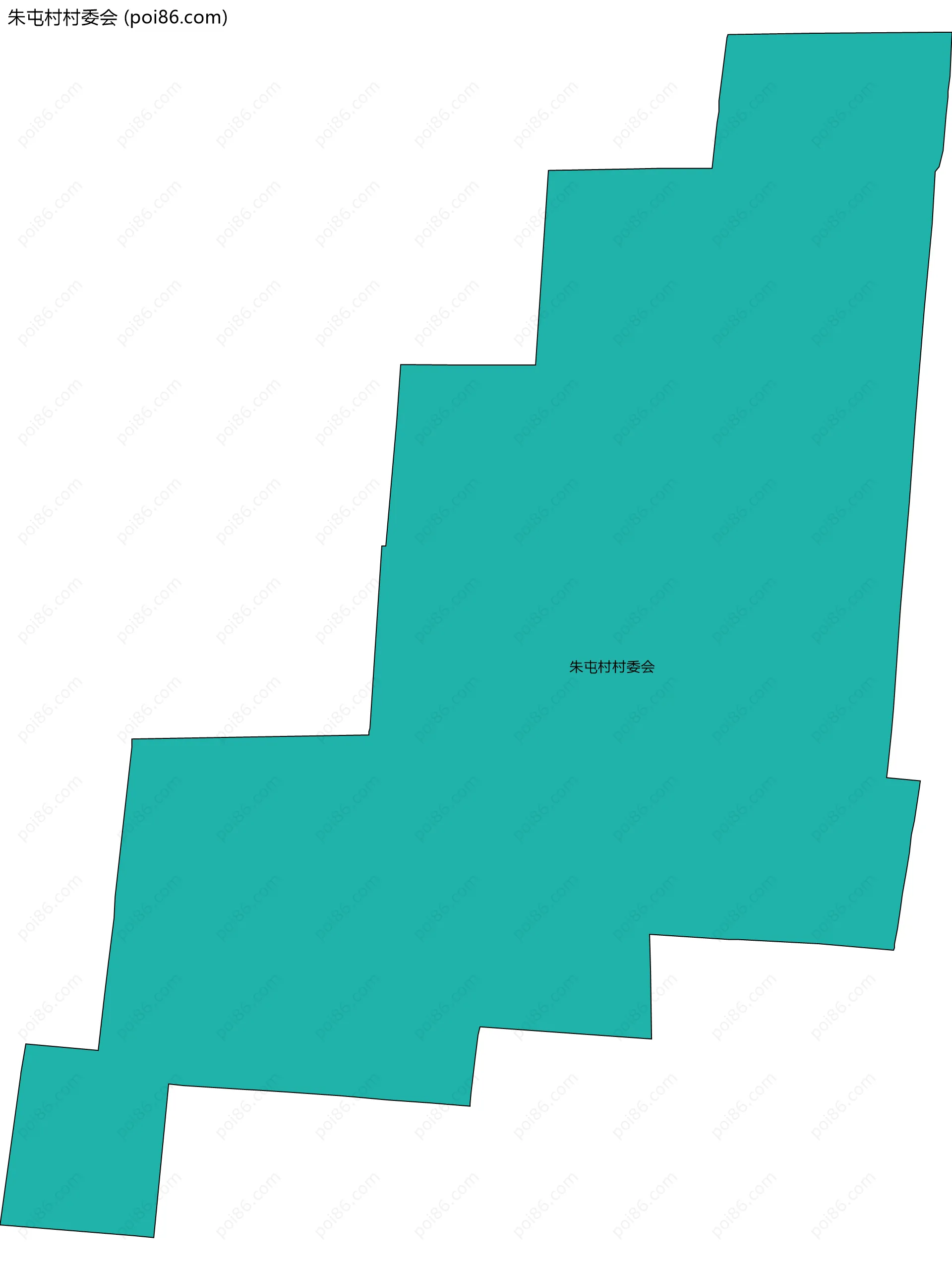 朱屯村村委会边界地图