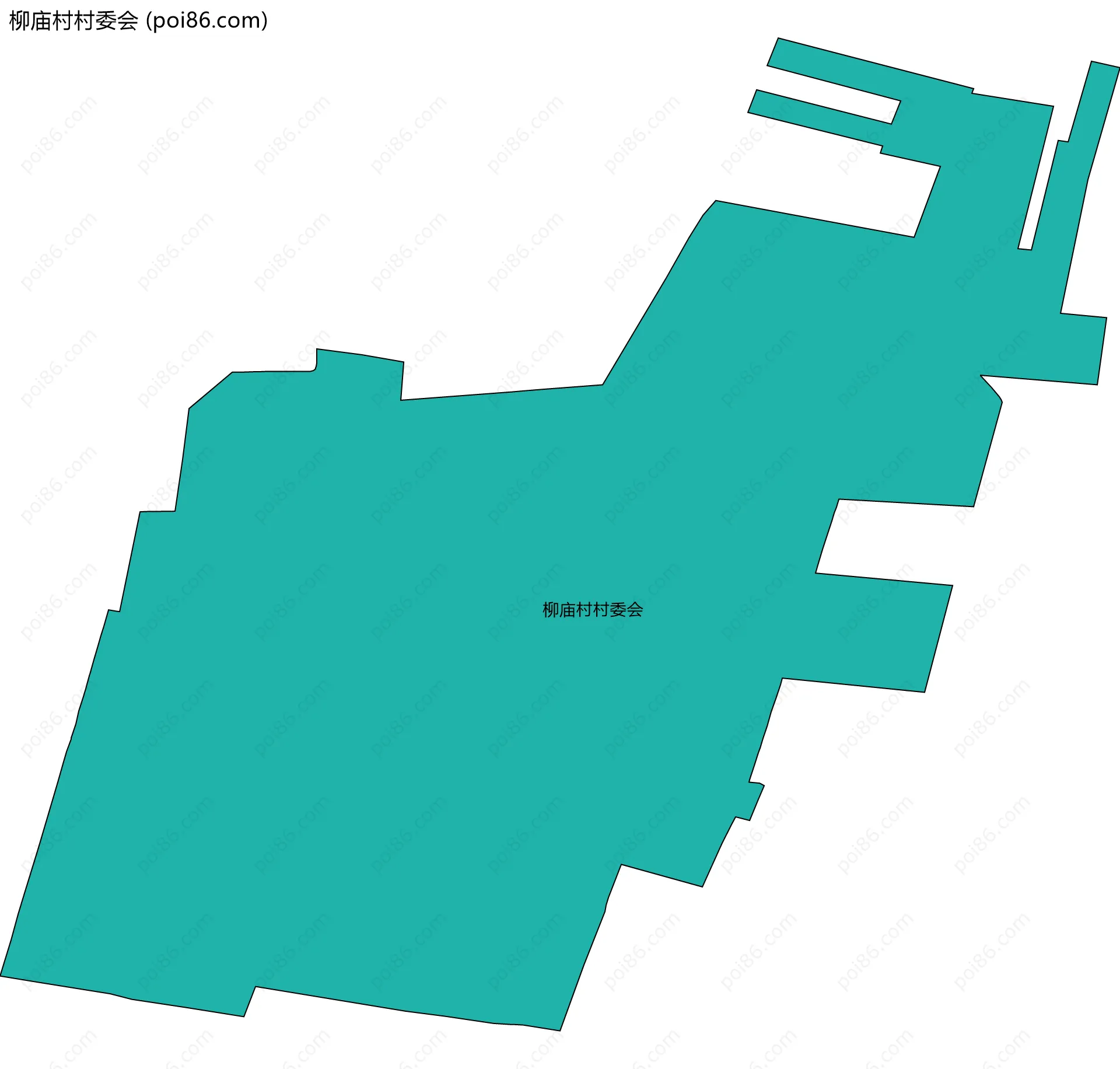 柳庙村村委会边界地图