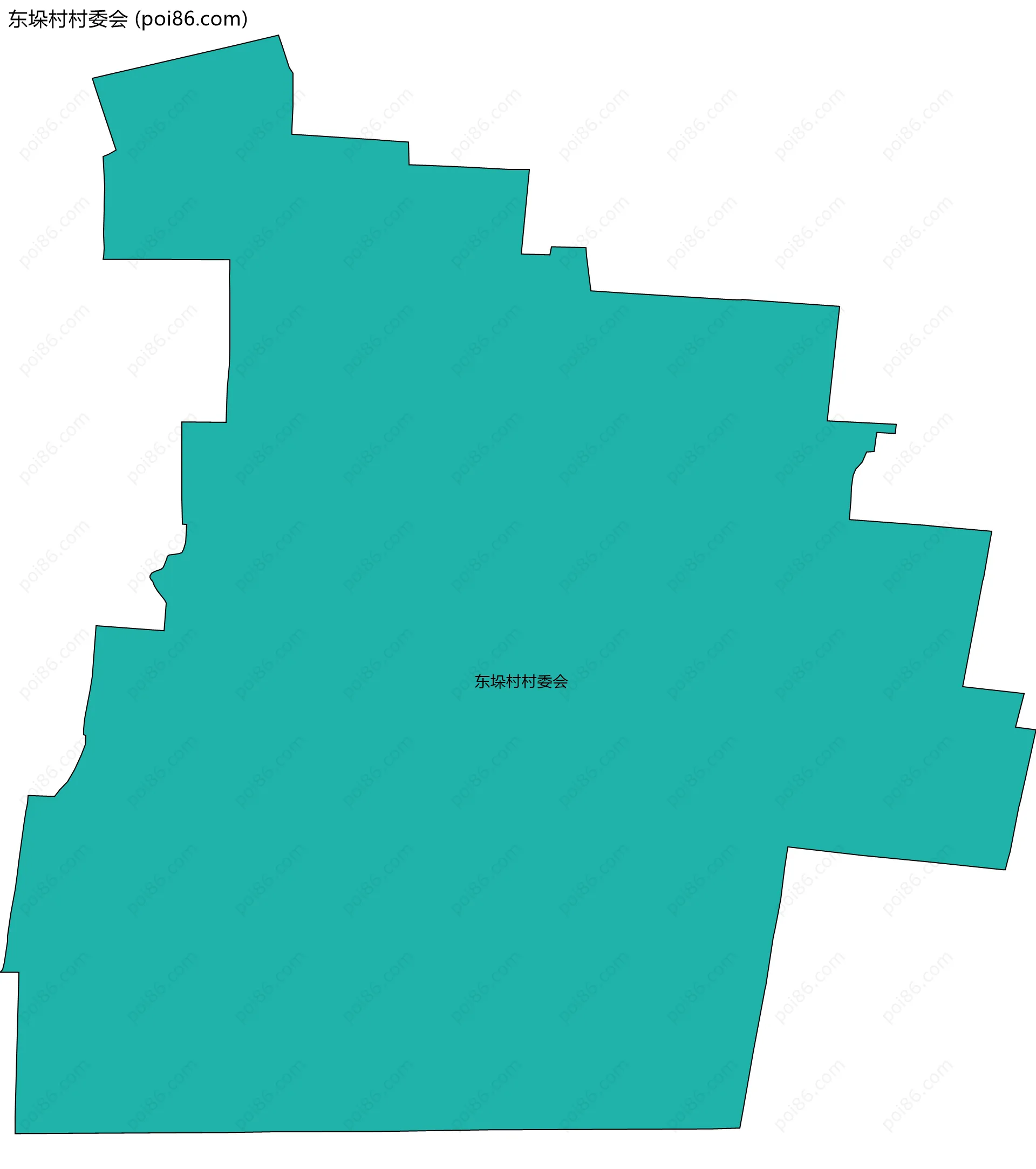 东垛村村委会边界地图