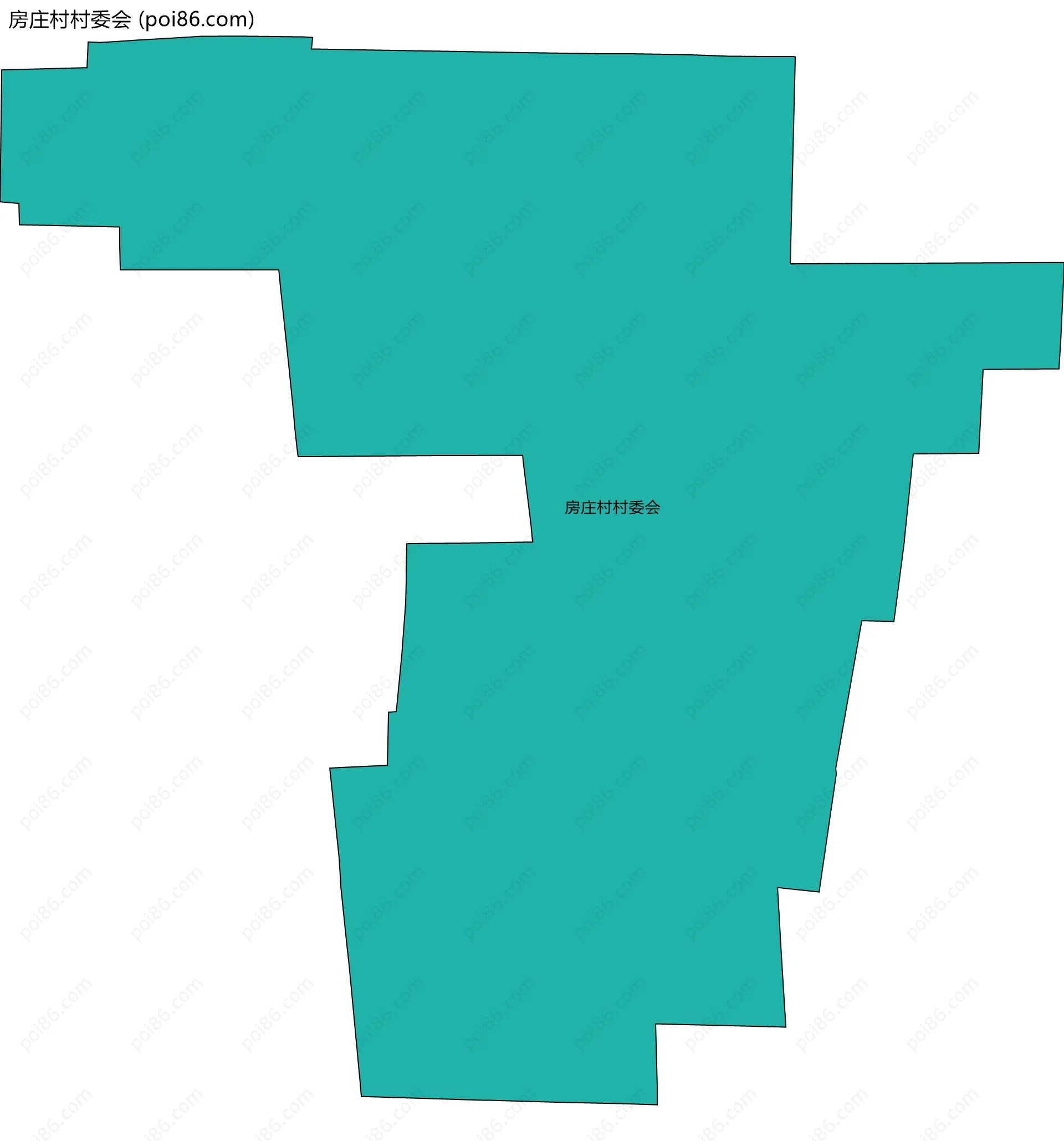 房庄村村委会边界地图