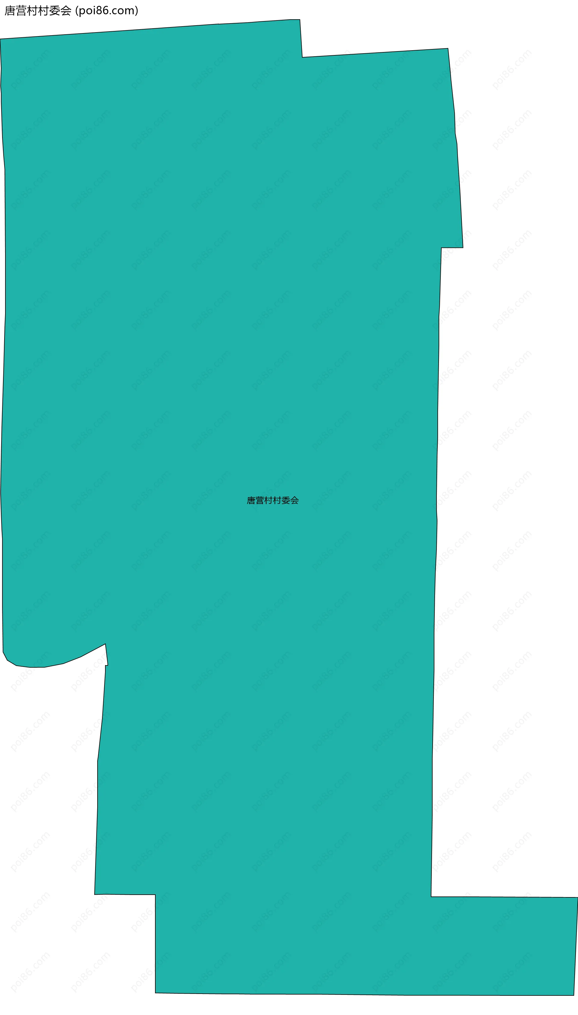 唐营村村委会边界地图