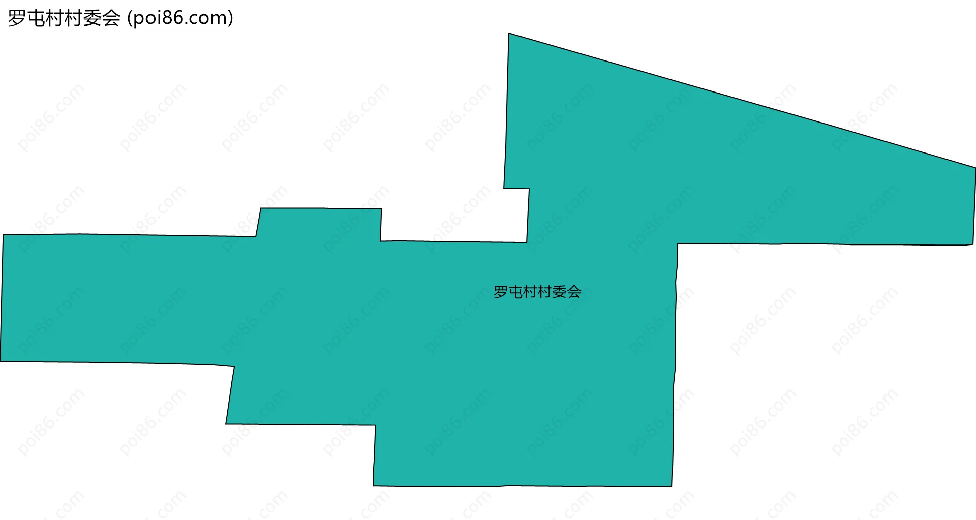 罗屯村村委会边界地图