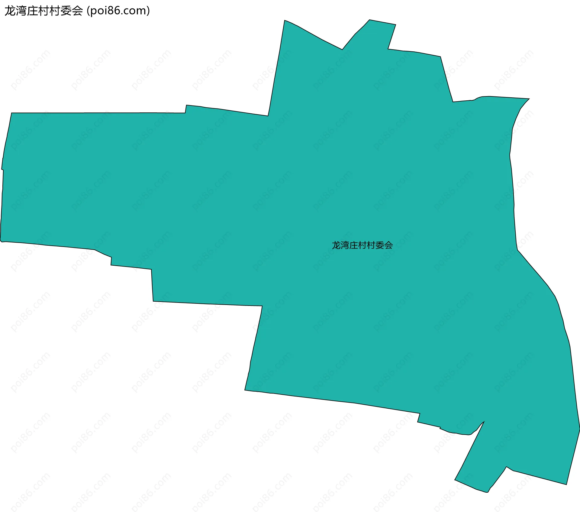 龙湾庄村村委会边界地图