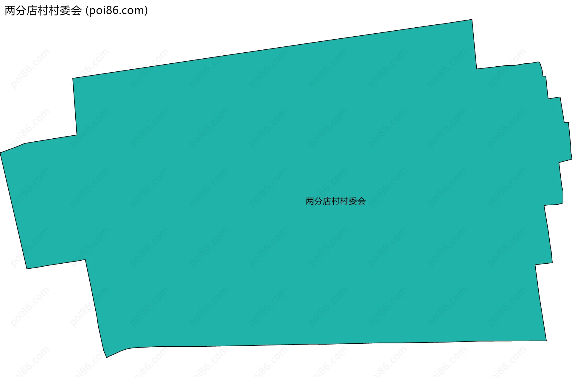 两分店村村委会边界地图