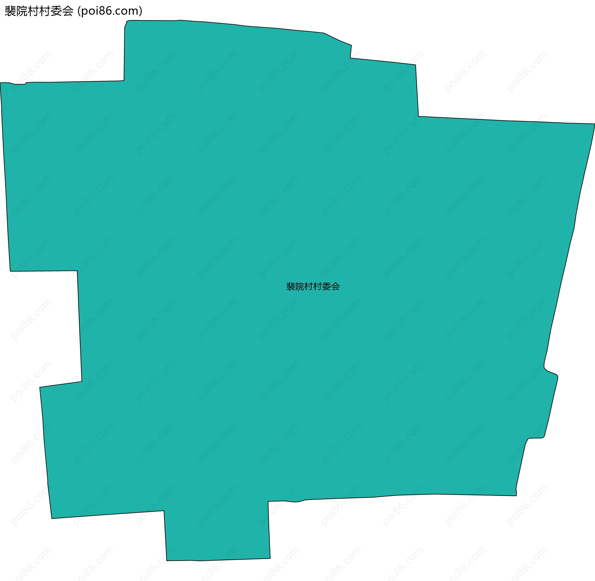 裴院村村委会边界地图