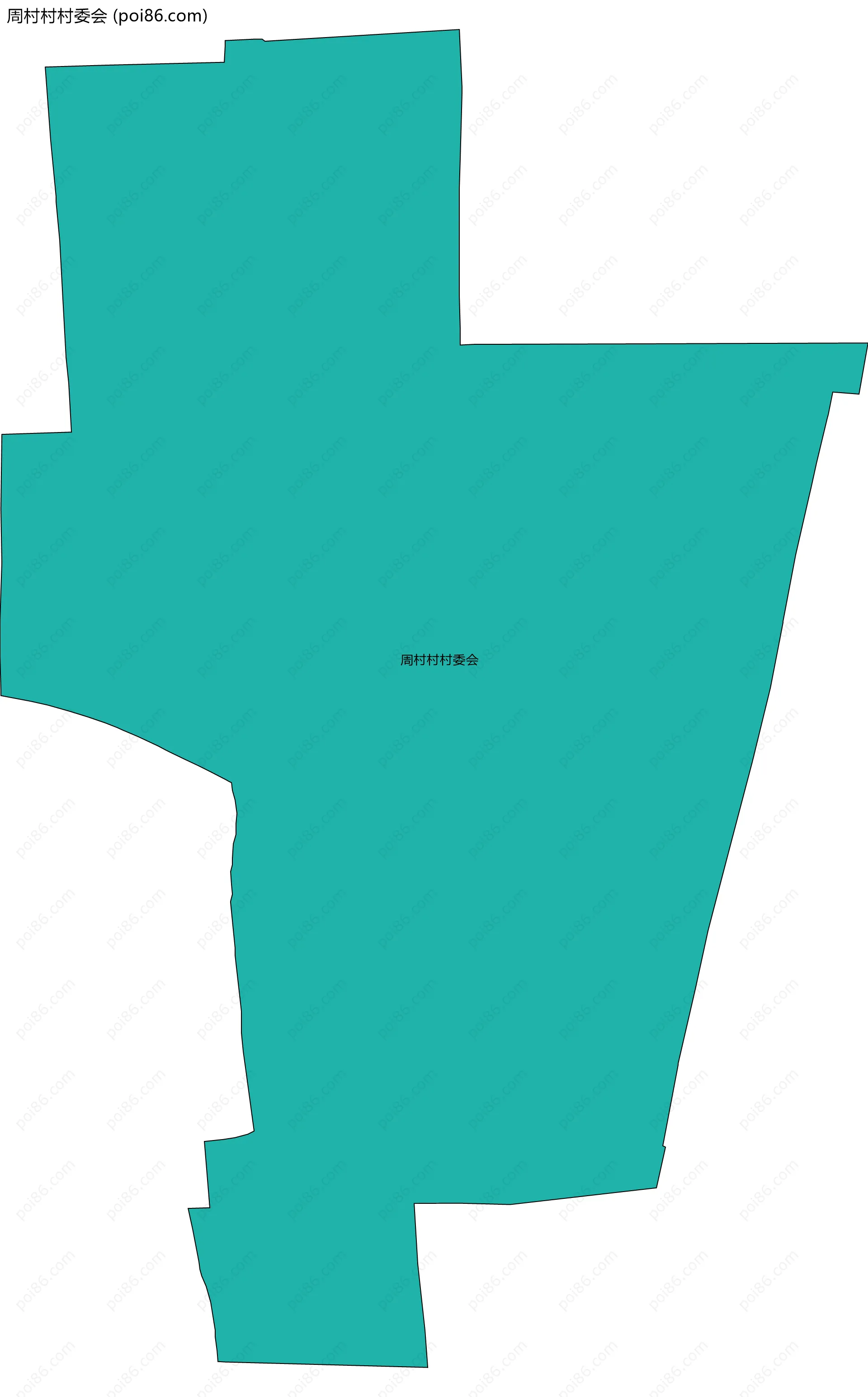 周村村村委会边界地图