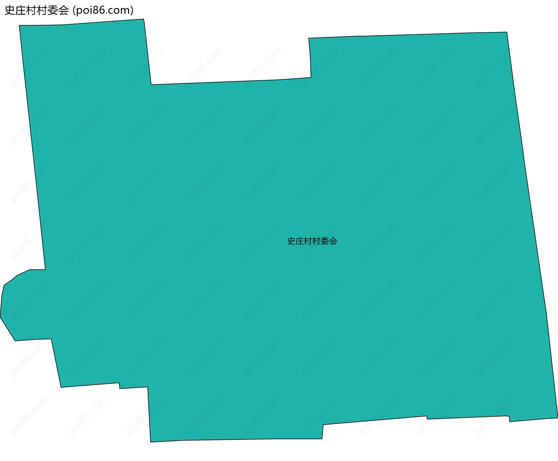 史庄村村委会边界地图