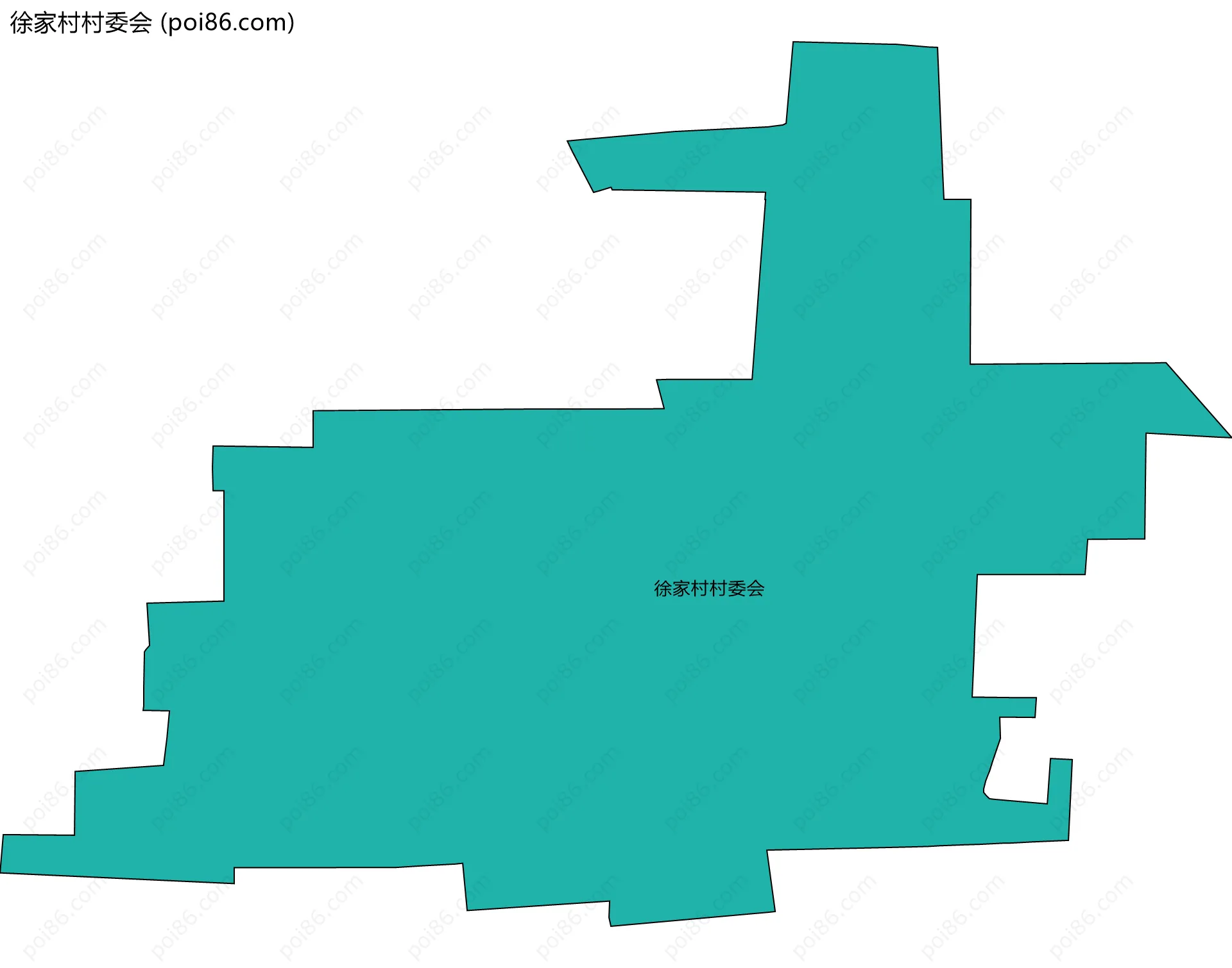徐家村村委会边界地图