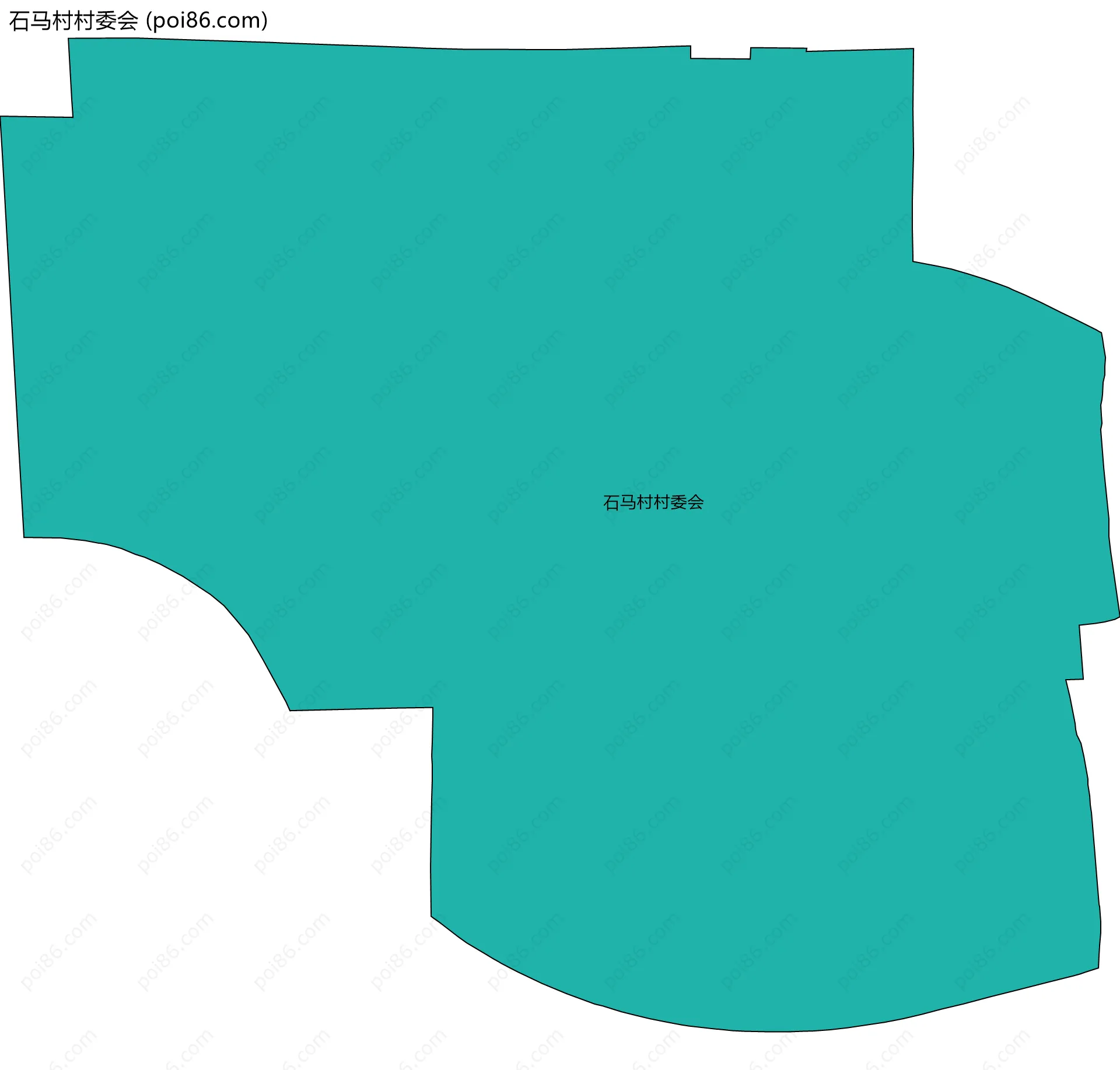 石马村村委会边界地图