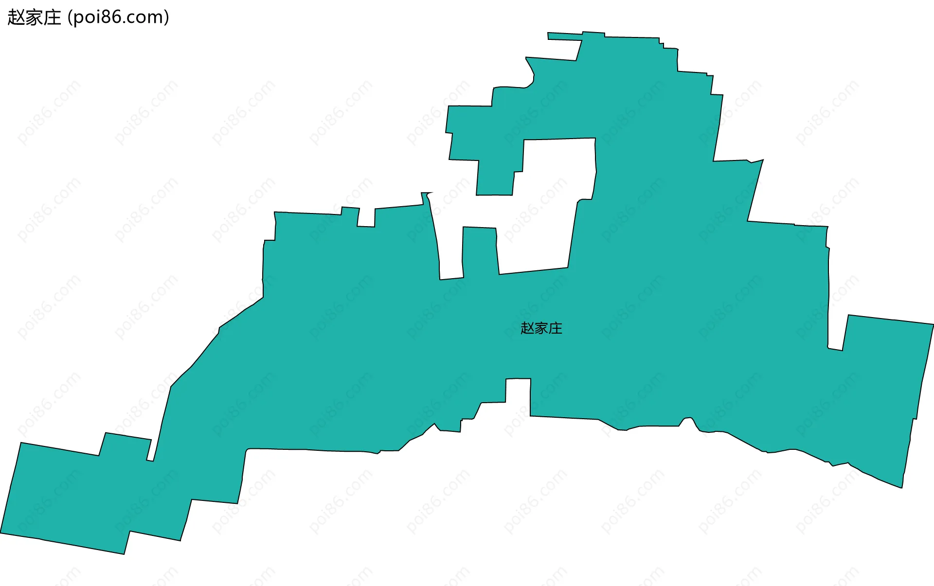 赵家庄边界地图