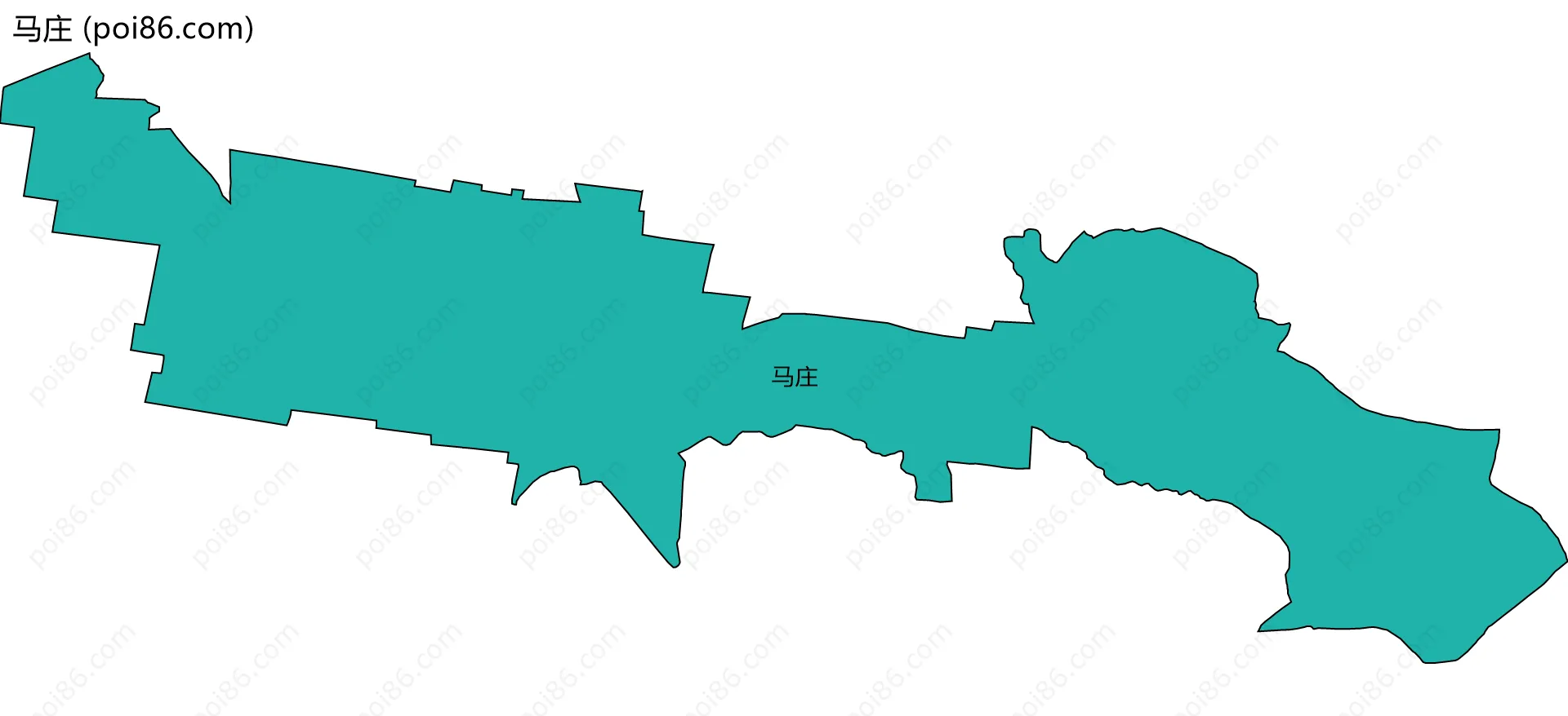 马庄边界地图