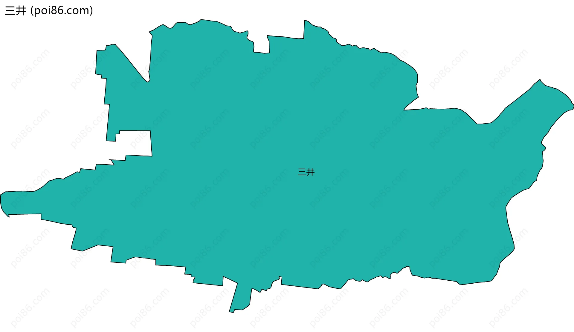 三井边界地图