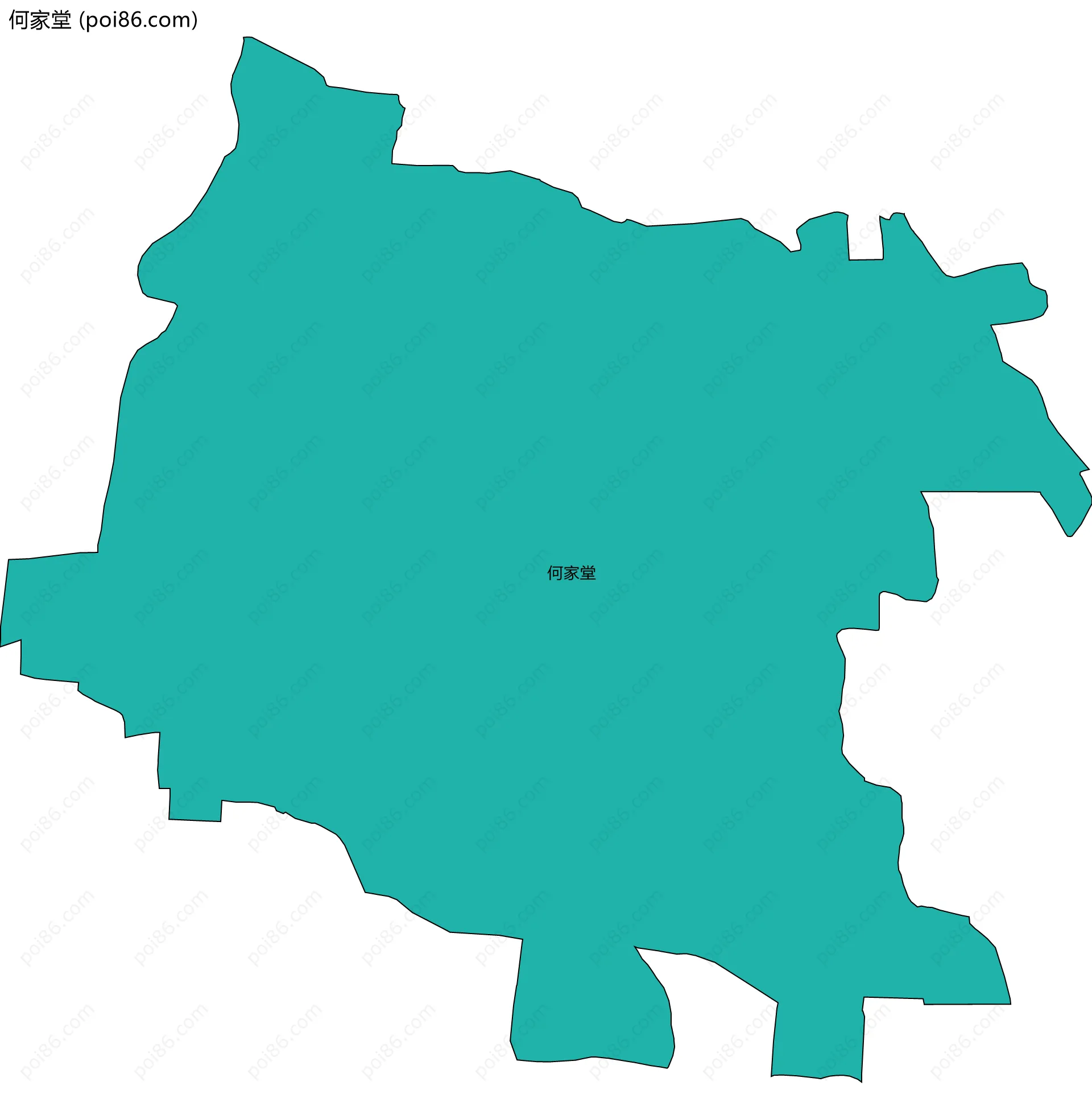 何家堂边界地图