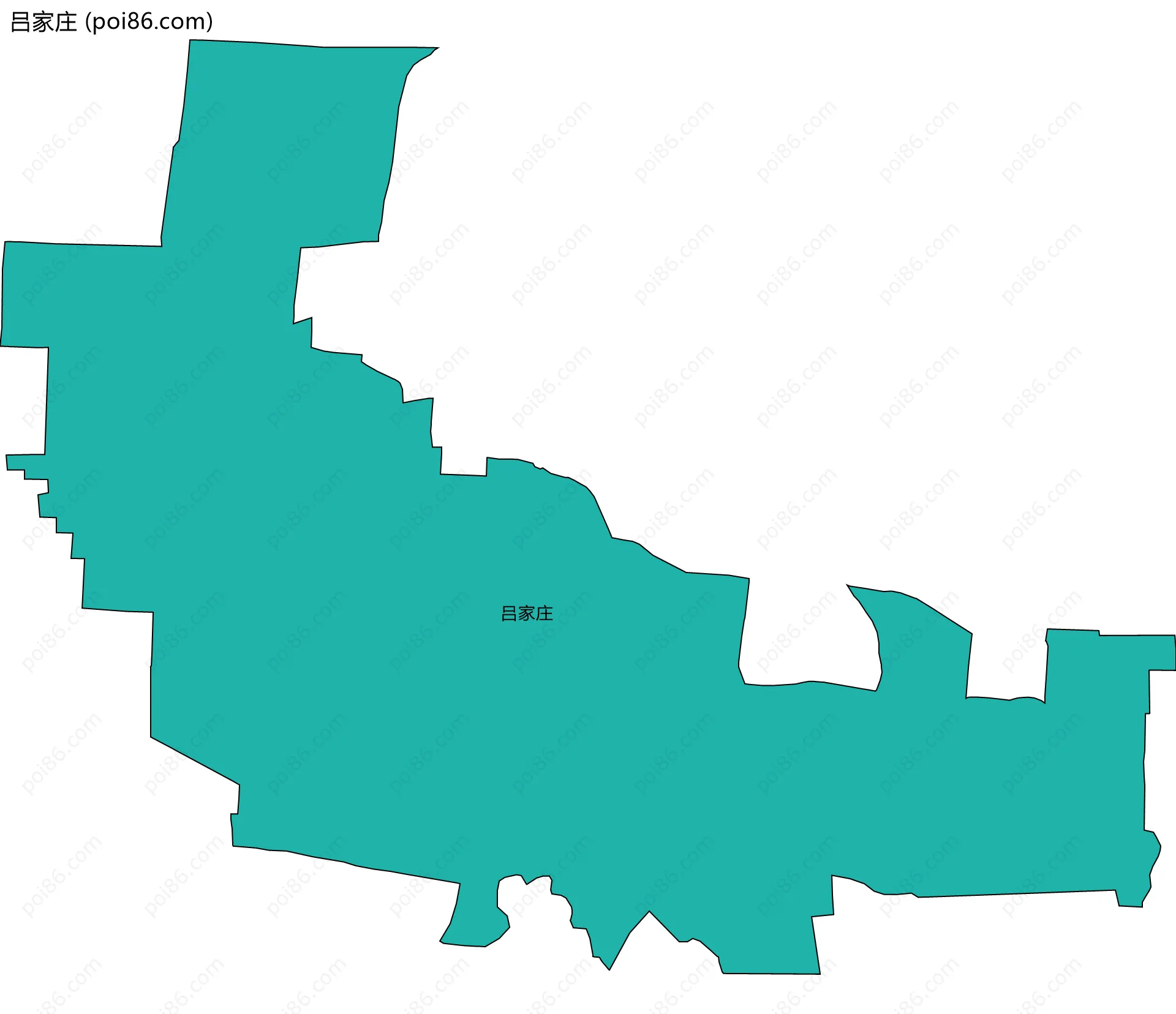 吕家庄边界地图