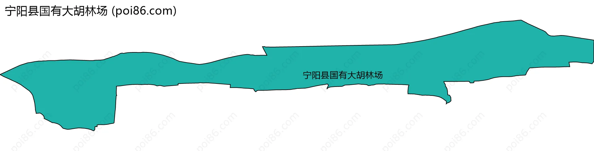 宁阳县国有大胡林场边界地图